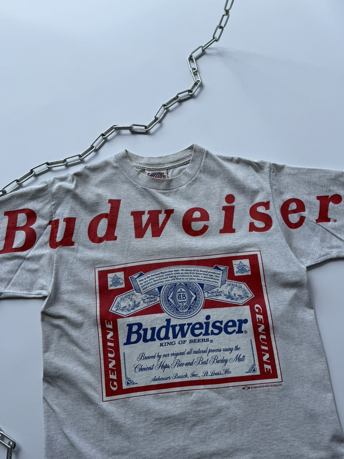 Budweiser Vintage 1995 Budweiser Promo T-Shirt Tee Size US L / EU 52-54 / 3 - 5 Thumbnail