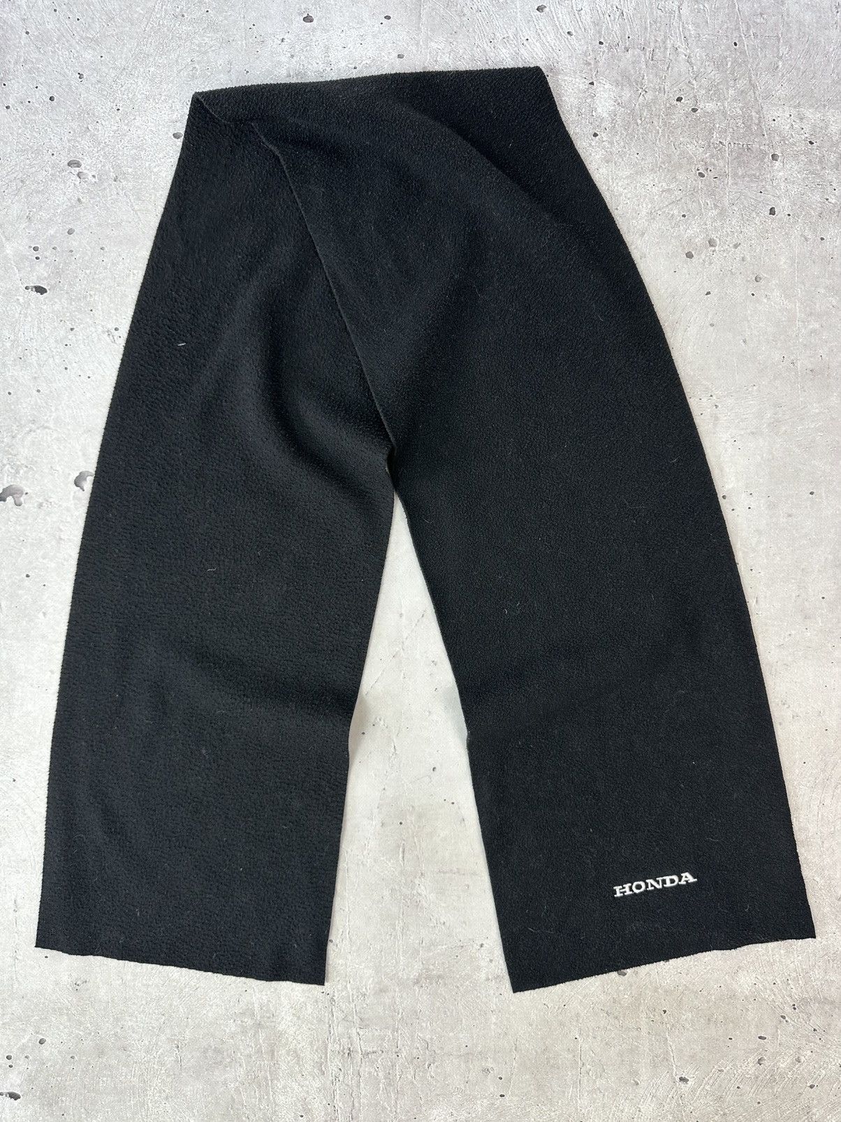 Honda Vintage Honda Black Fleece Scarf Size ONE SIZE - 1 Thumbnail