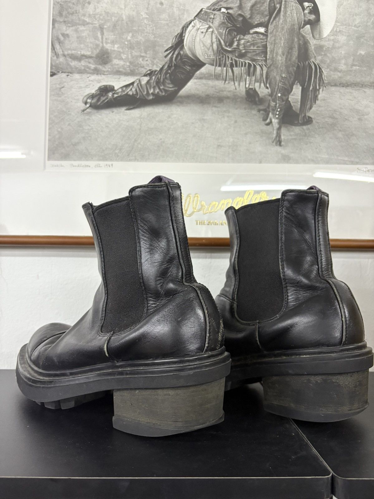 Eytys Eytys Nikita Black Chelsea Platform Steel Boots Size US 8 / EU 41 - 17 Thumbnail