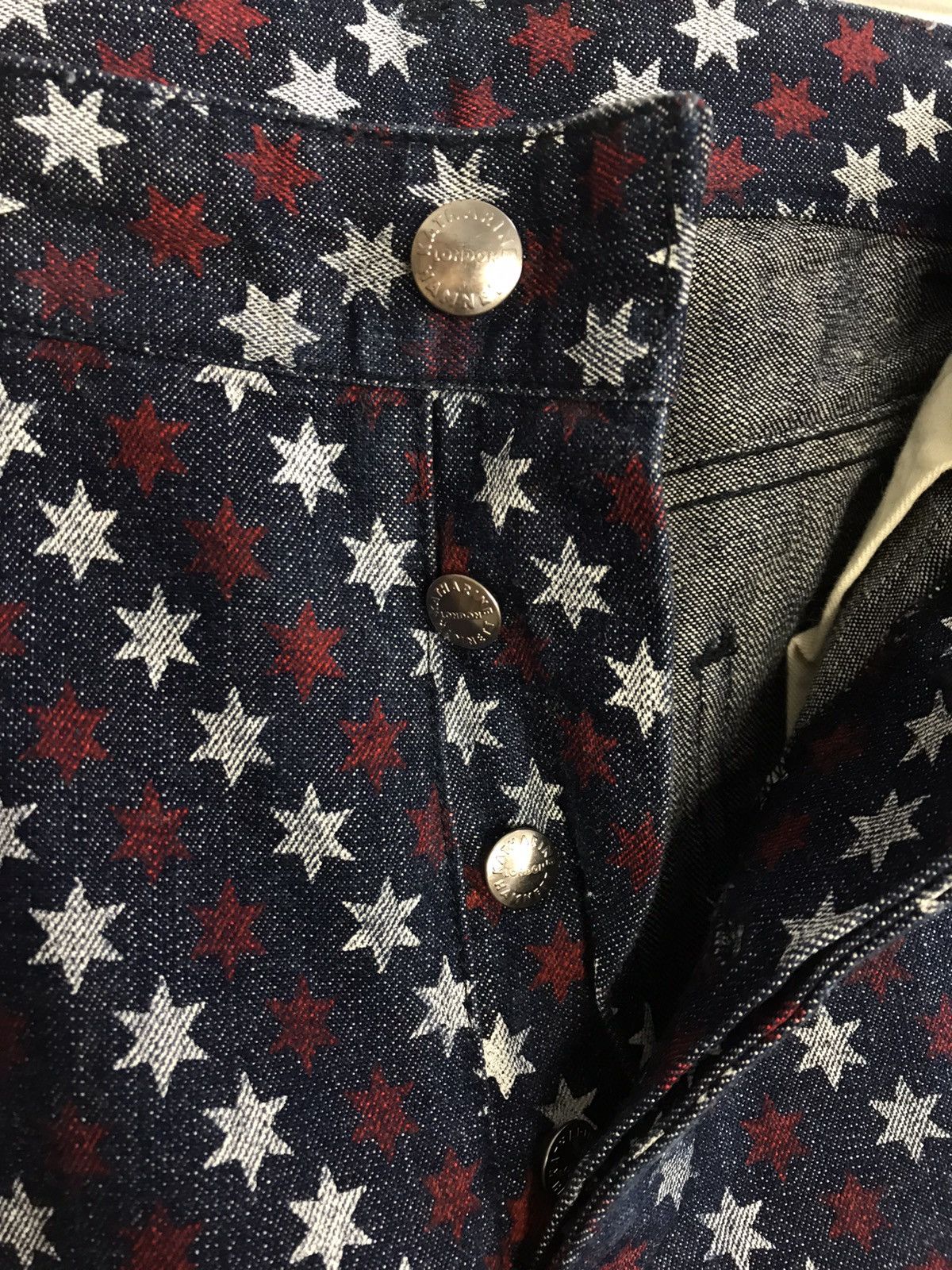 Katharine Hamnett London Katherine Hamnett London Indigo Denim Pant Star Over Printed Size 32" / US 10 / IT 46 - 5 Thumbnail
