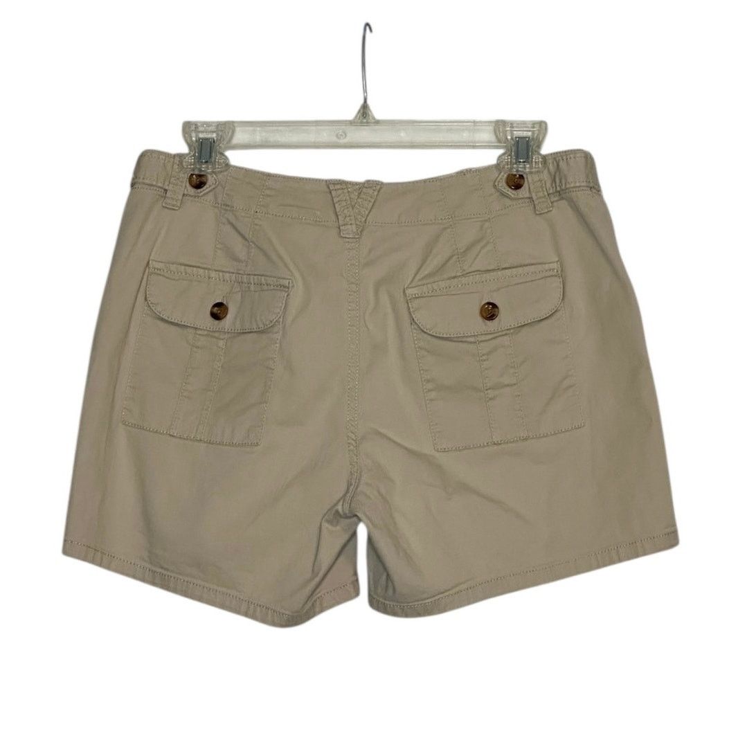 Dockers Dockets beige low rise chino shorts size 6 Size 28" / US 6 / IT 42 - 2 Thumbnail