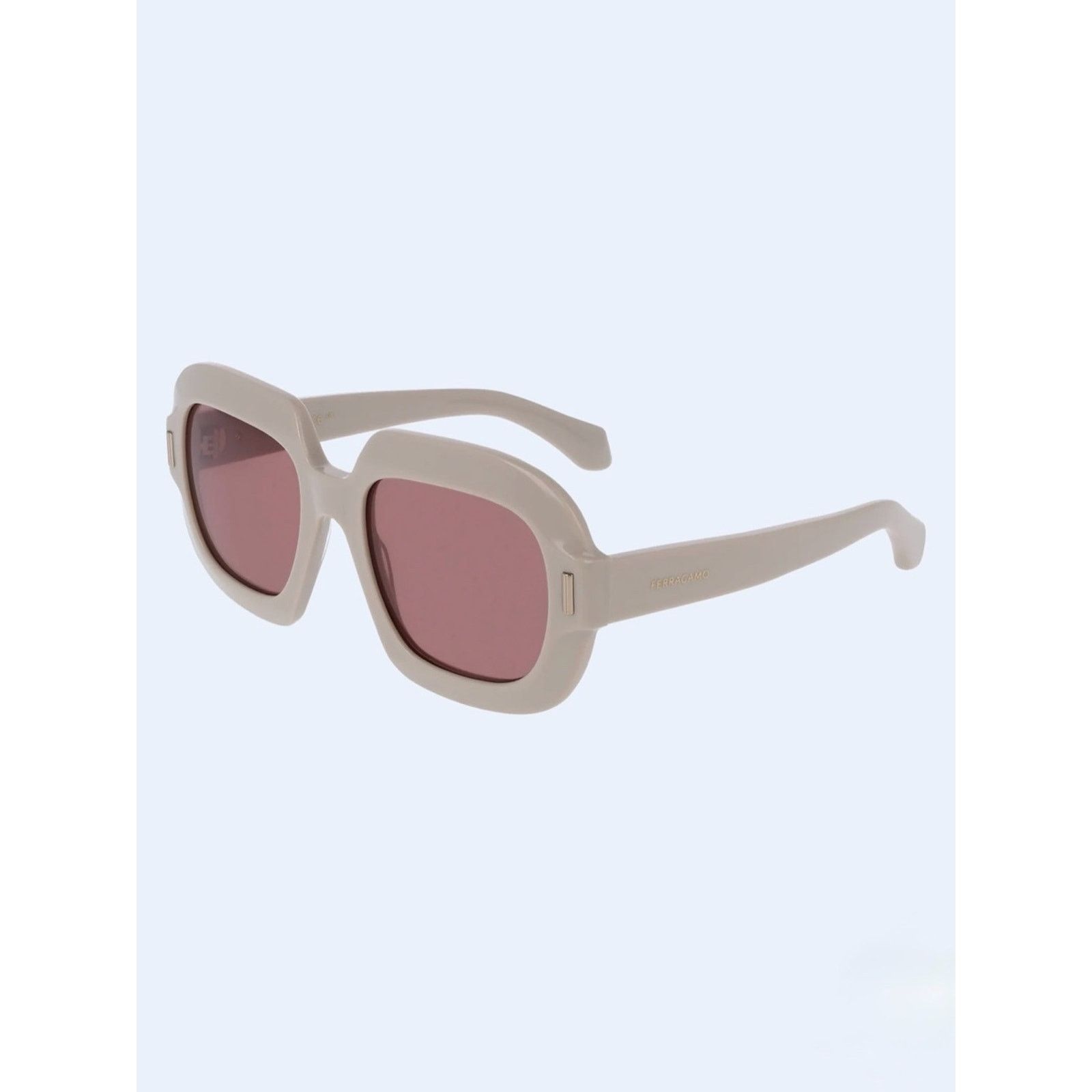 Salvatore Ferragamo New Salvatore Ferragamo SF2068SE 259 Women's Beige Square Size ONE SIZE - 1 Thumbnail