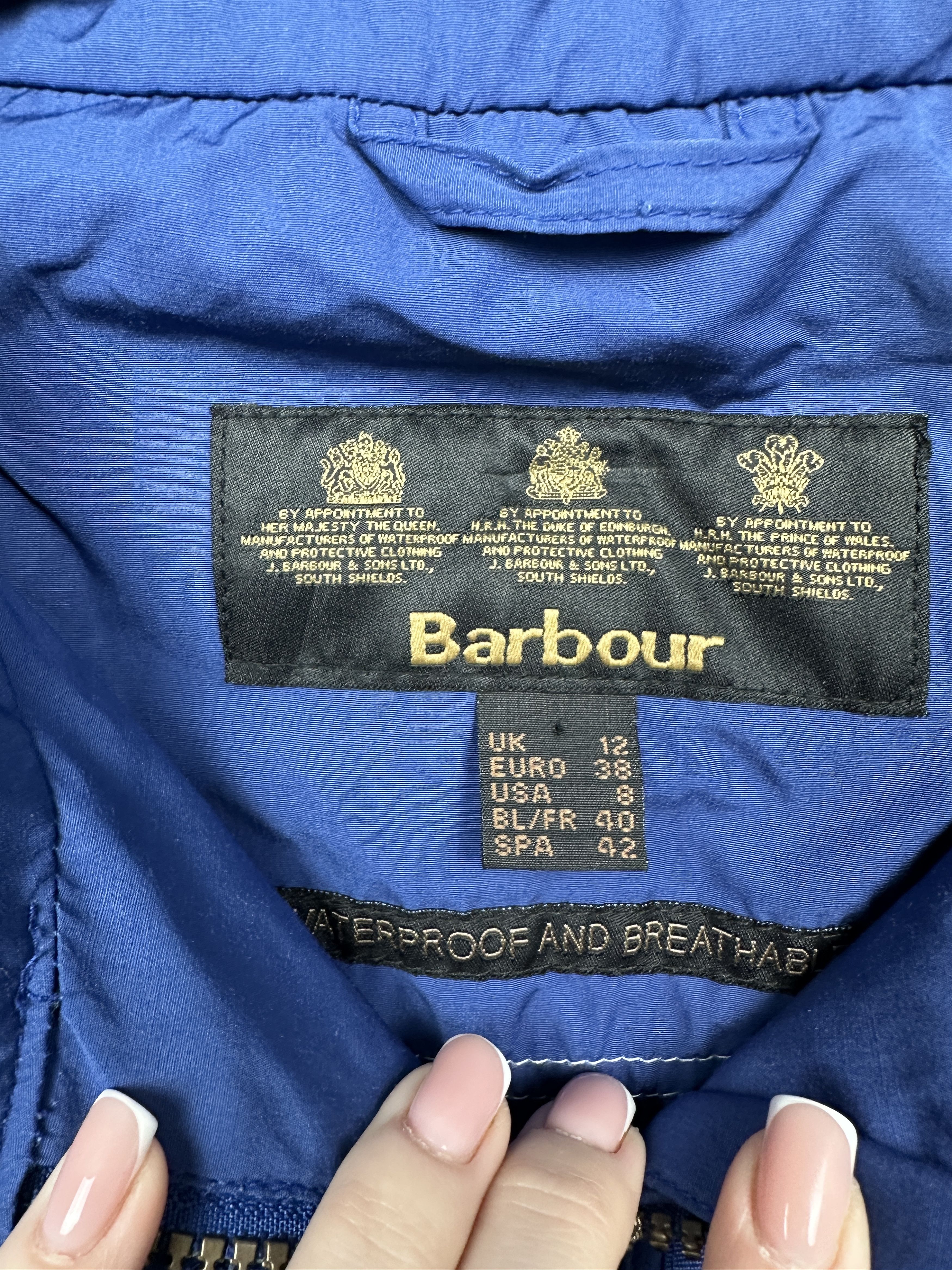 Barbour × Vintage Barbour Womens Vintage Windbreaker Jacket Size M / US 6-8 / IT 42-44 - 5 Thumbnail