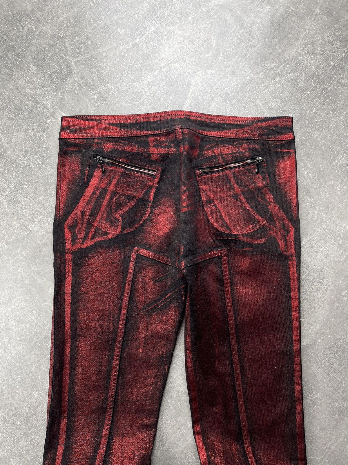 Alexander McQueen Alexander McQueen Archives Graphic Print Biker Skinny Pants Size 28" / US 6 / IT 42 - 3 Thumbnail