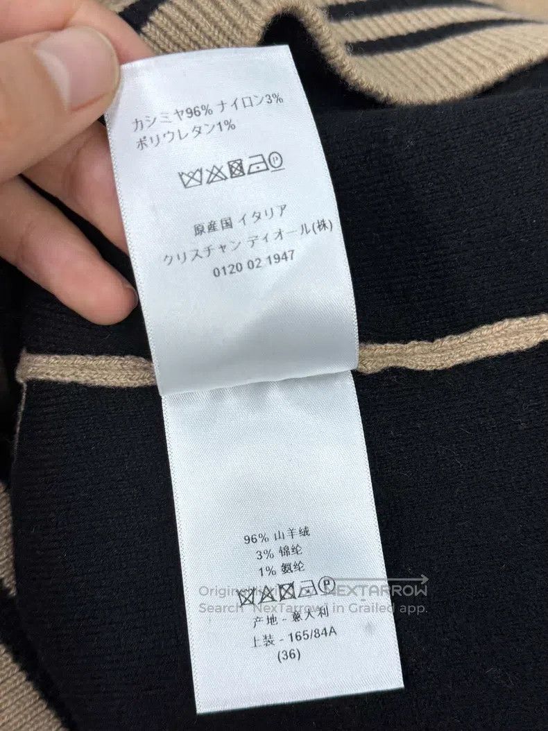 Dior Dior Khaki-coloured 8-character cashmere knitted vest on t Size XS / US 0-2 / IT 36-38 - 5 Thumbnail