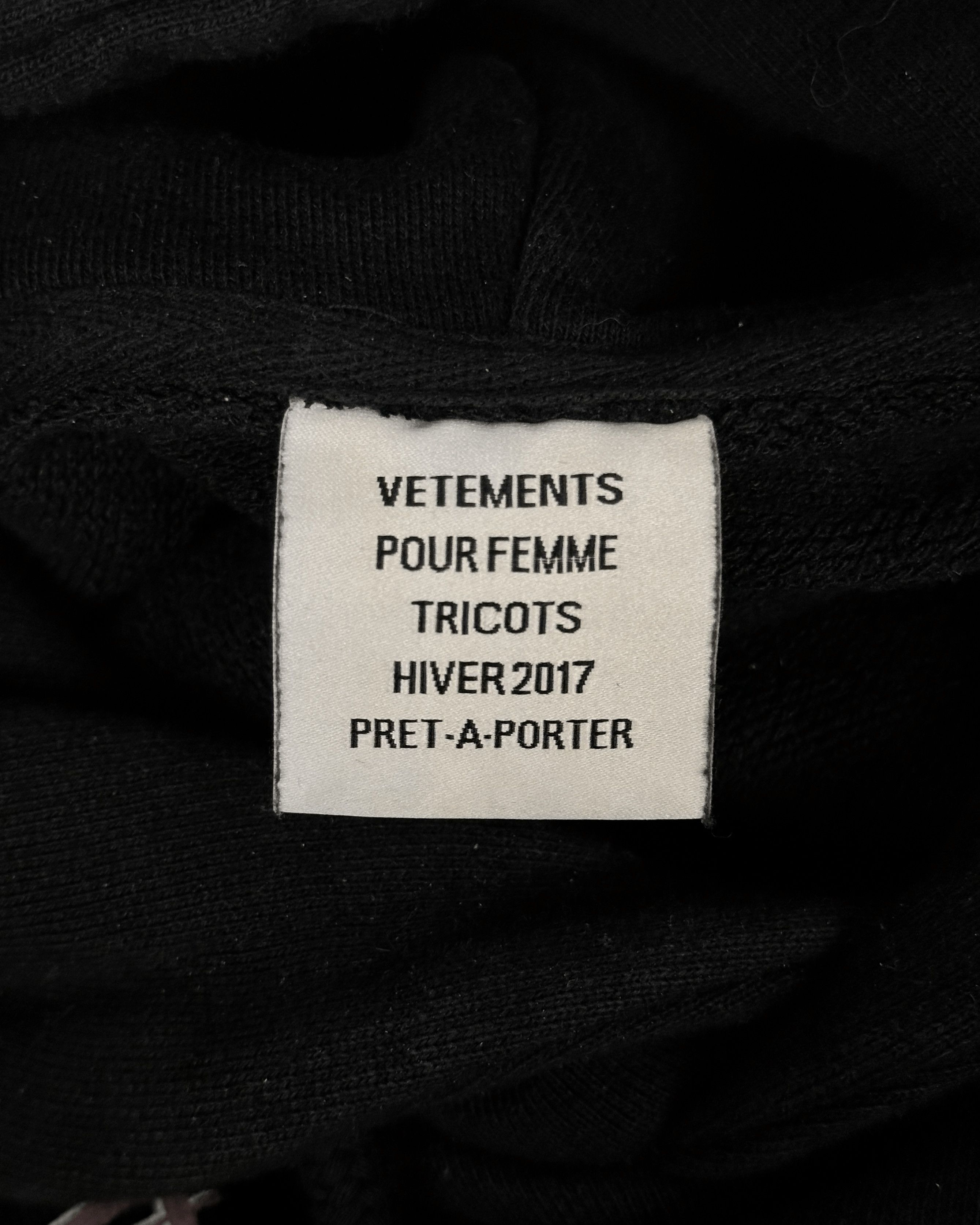 Vetements Vetements Total Fucking Darkness Metal Cropped Hoodie Size US S / EU 44-46 / 1 - 8 Thumbnail