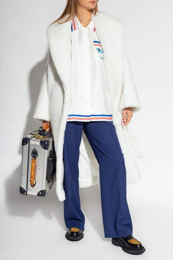 Casablanca White Faux Shearling Teddy Robe Coat Size US XS / EU 42 / 0 - 5 Thumbnail