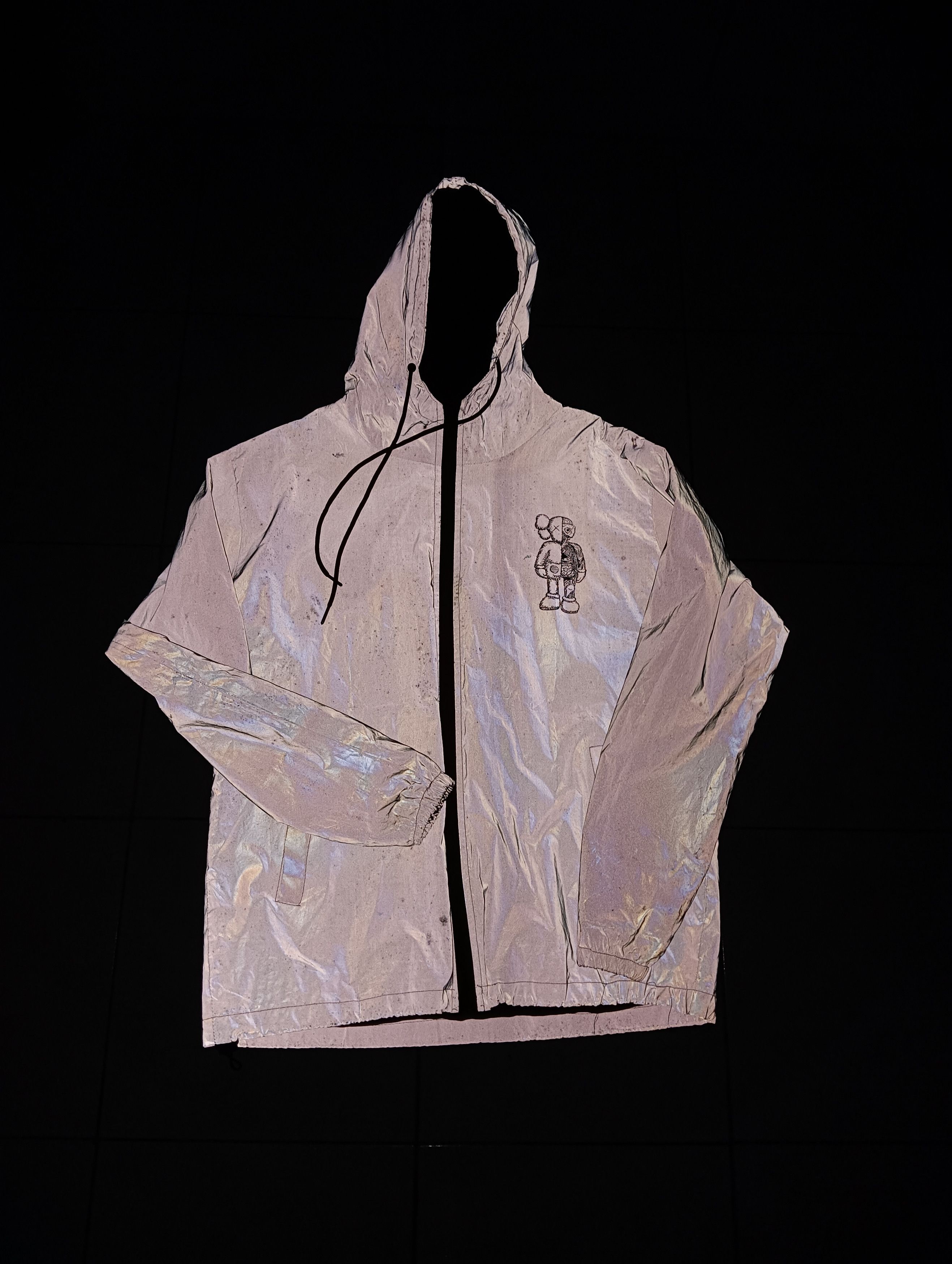 Other Reflective Grey Windbreaker Jacket with KAWS Size US XL / EU 56 / 4 - 6 Thumbnail