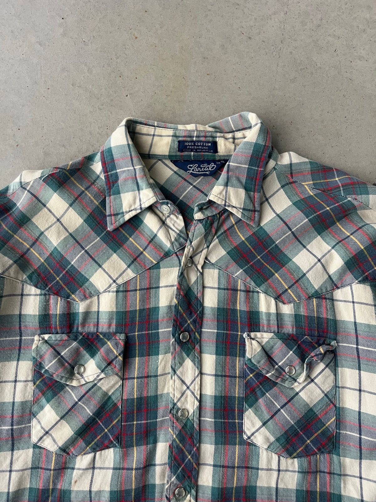 Japanese Brand Vintage Western Pearl Snap Flannel Size US XL / EU 56 / 4 - 3 Thumbnail