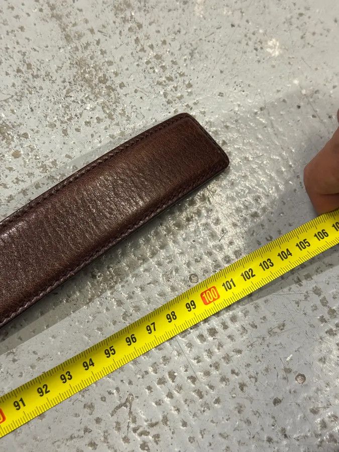 Gucci 2000s Gucci Brown Leather Belt Size ONE SIZE - 7 Thumbnail