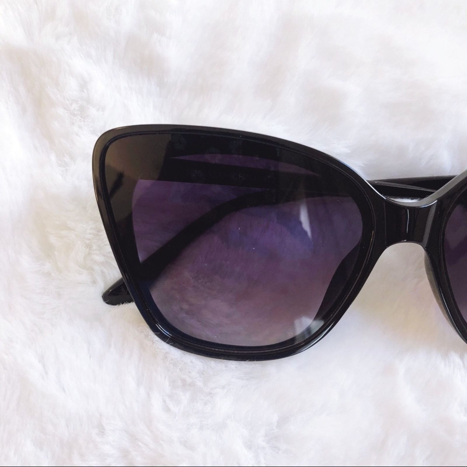 Other Amelia Black Cat Eye Full Rim Sunglasses Size ONE SIZE - 2 Thumbnail