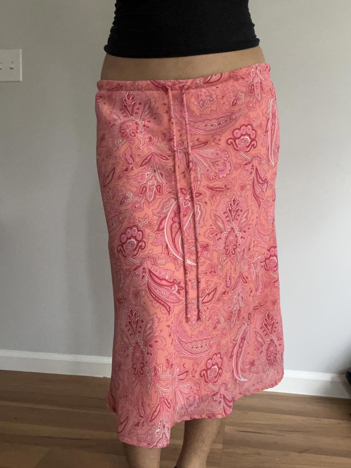 Other Women’s pink paisley print midi skirt Size 36" / US 14 / IT 50 - 4 Thumbnail