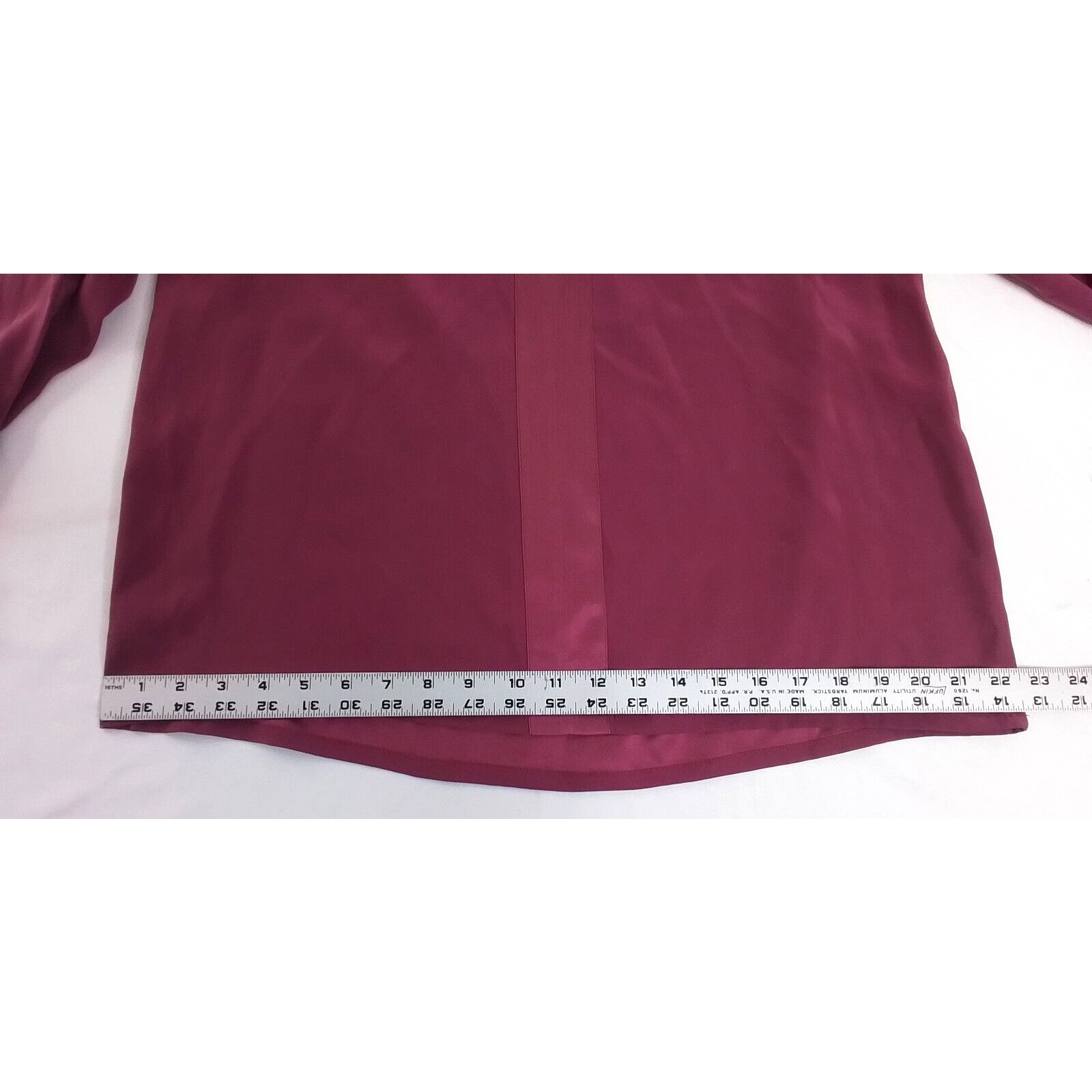 J. Jill J Jill Silk Dress Women's Medium Petite Long Sleeve Burgundy Size M / US 6-8 / IT 42-44 - 10 Thumbnail