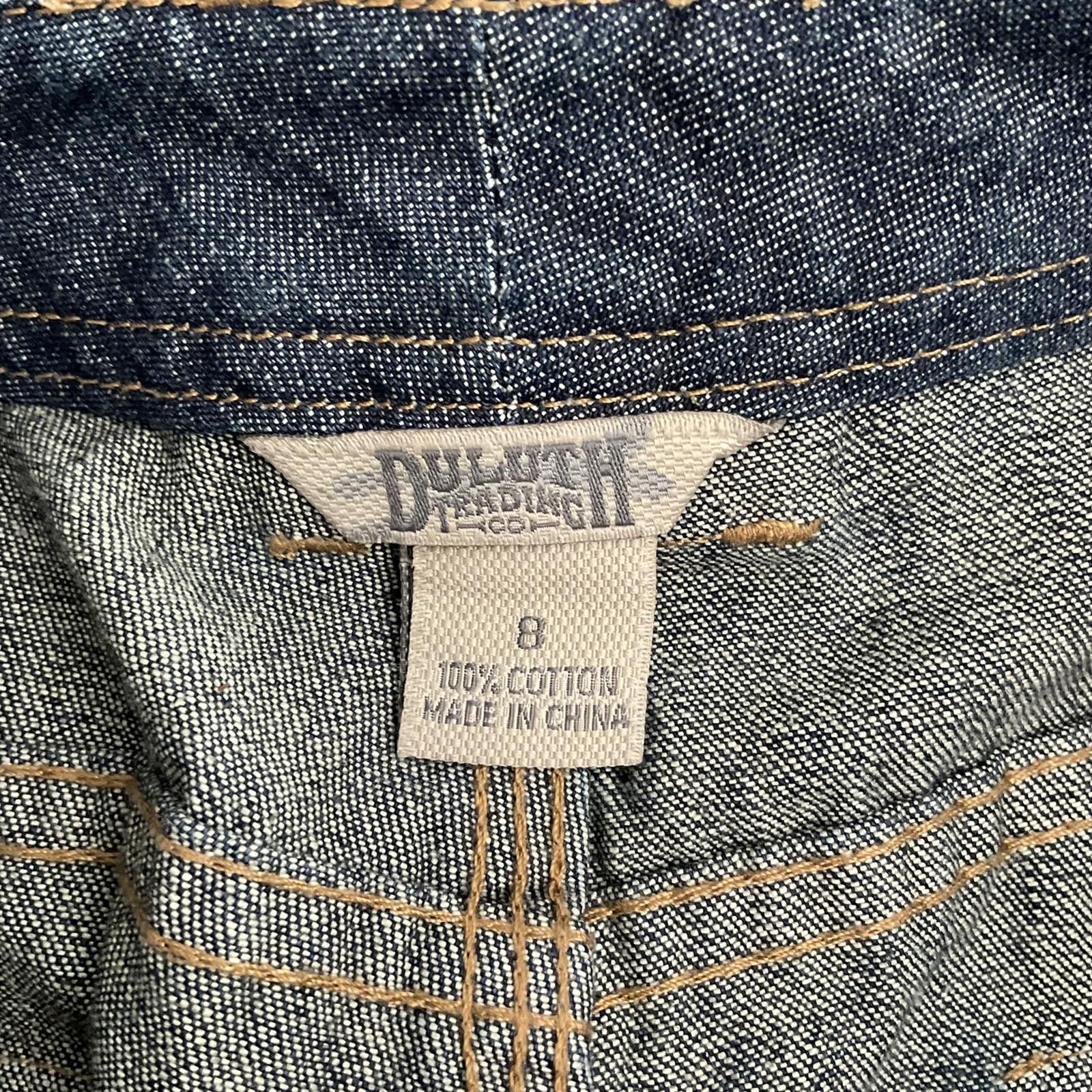 Duluth Trading Company duluth trading womens dark wash long baggy cargo jean shorts Size 30" / US 8 / IT 44 - 8 Thumbnail