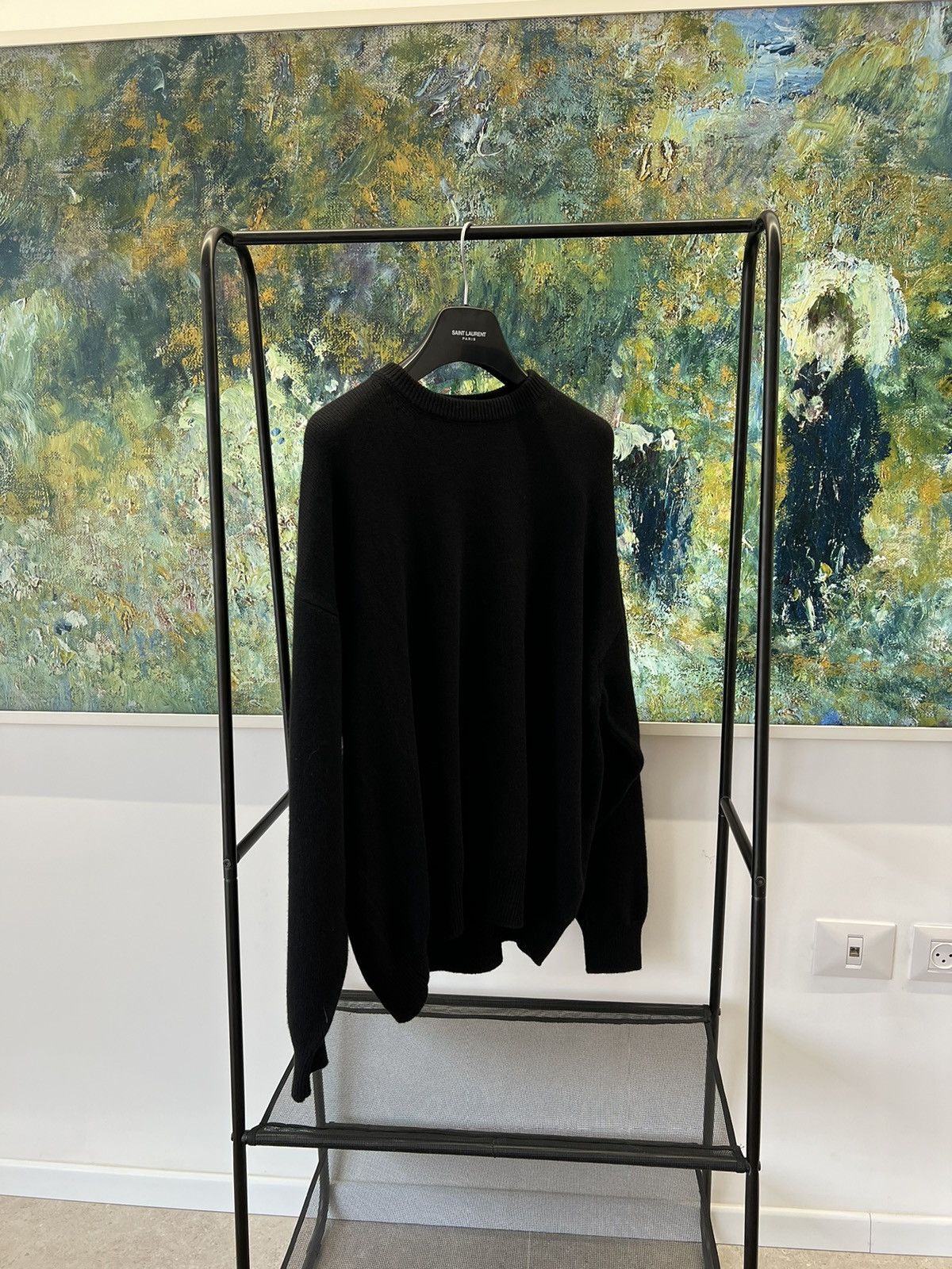 Balenciaga Balenciaga Black Embroidered Sweater Size US M / EU 48-50 / 2 - 9 Thumbnail