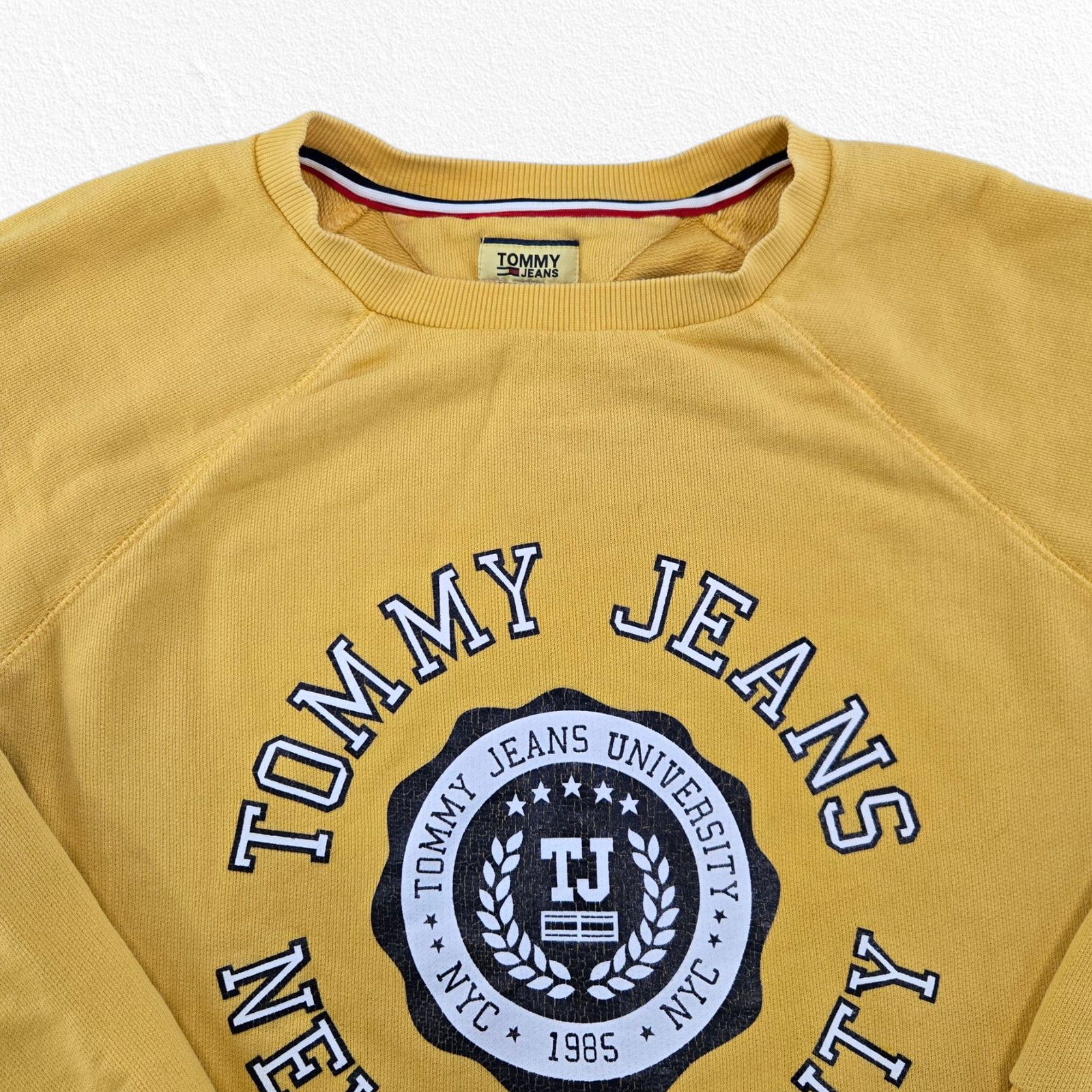 Tommy Jeans Tommy Jeans Yellow Collegiate Crewneck Sweatshirt Size Small Size S / US 4 / IT 40 - 3 Thumbnail