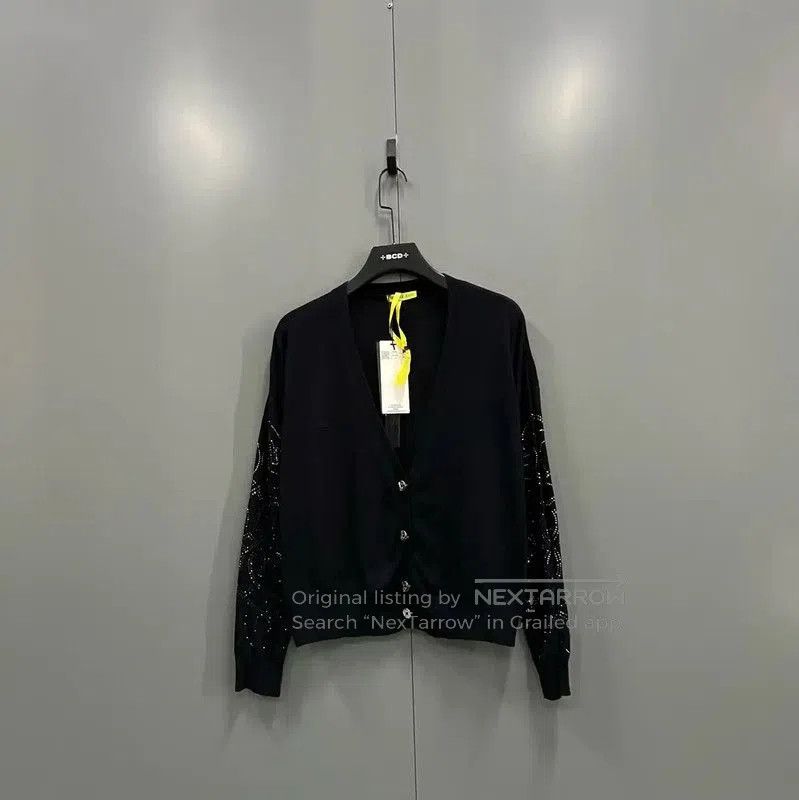 Versace Versace Black Wool Long Sleeve Cardigan . Size M / US 6-8 / IT 42-44 - 1 Thumbnail