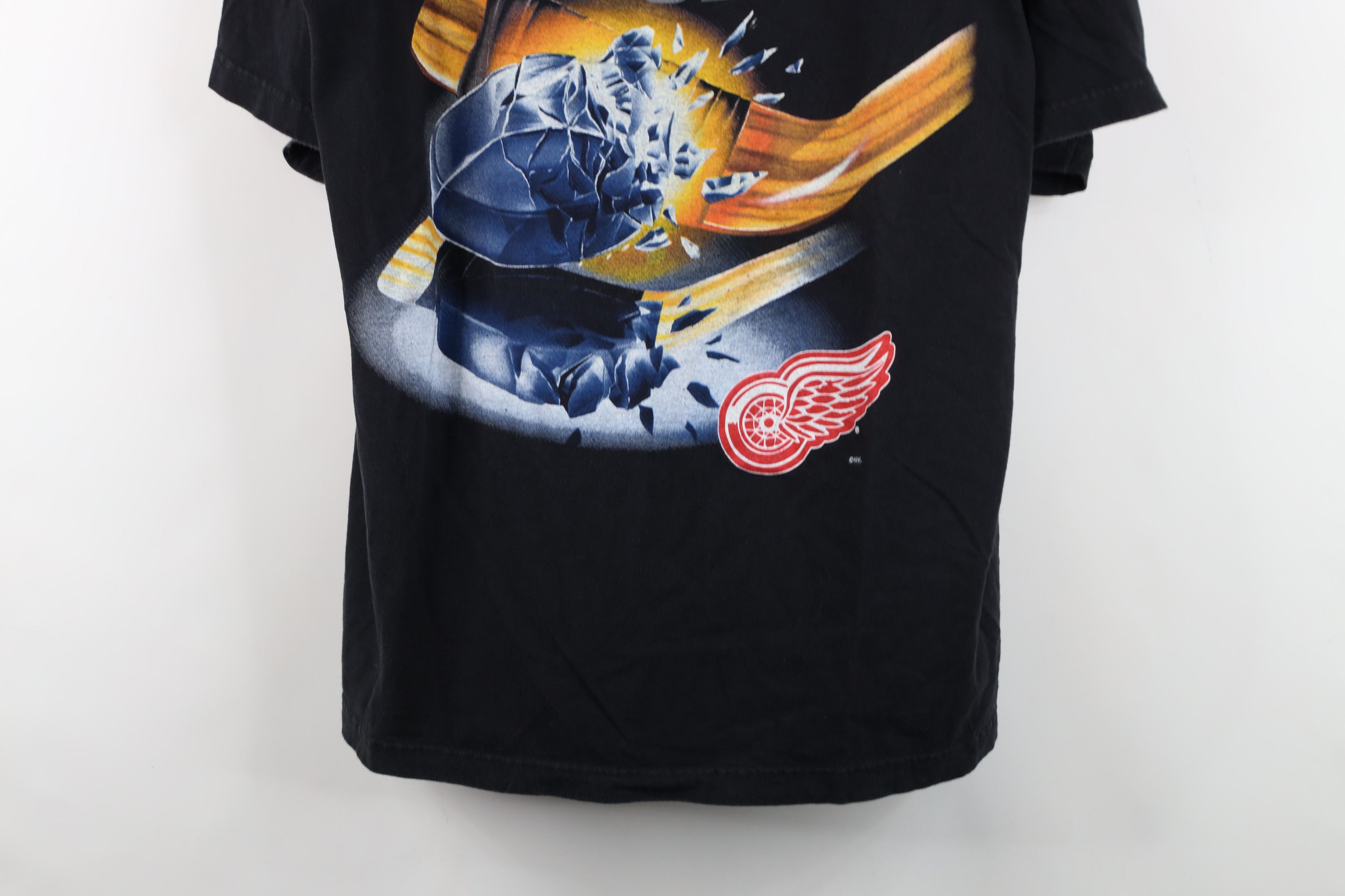 Vintage Vintage 90s Detroit Red Wings Hockey T-Shirt Black USA Size US XL / EU 56 / 4 - 3 Thumbnail