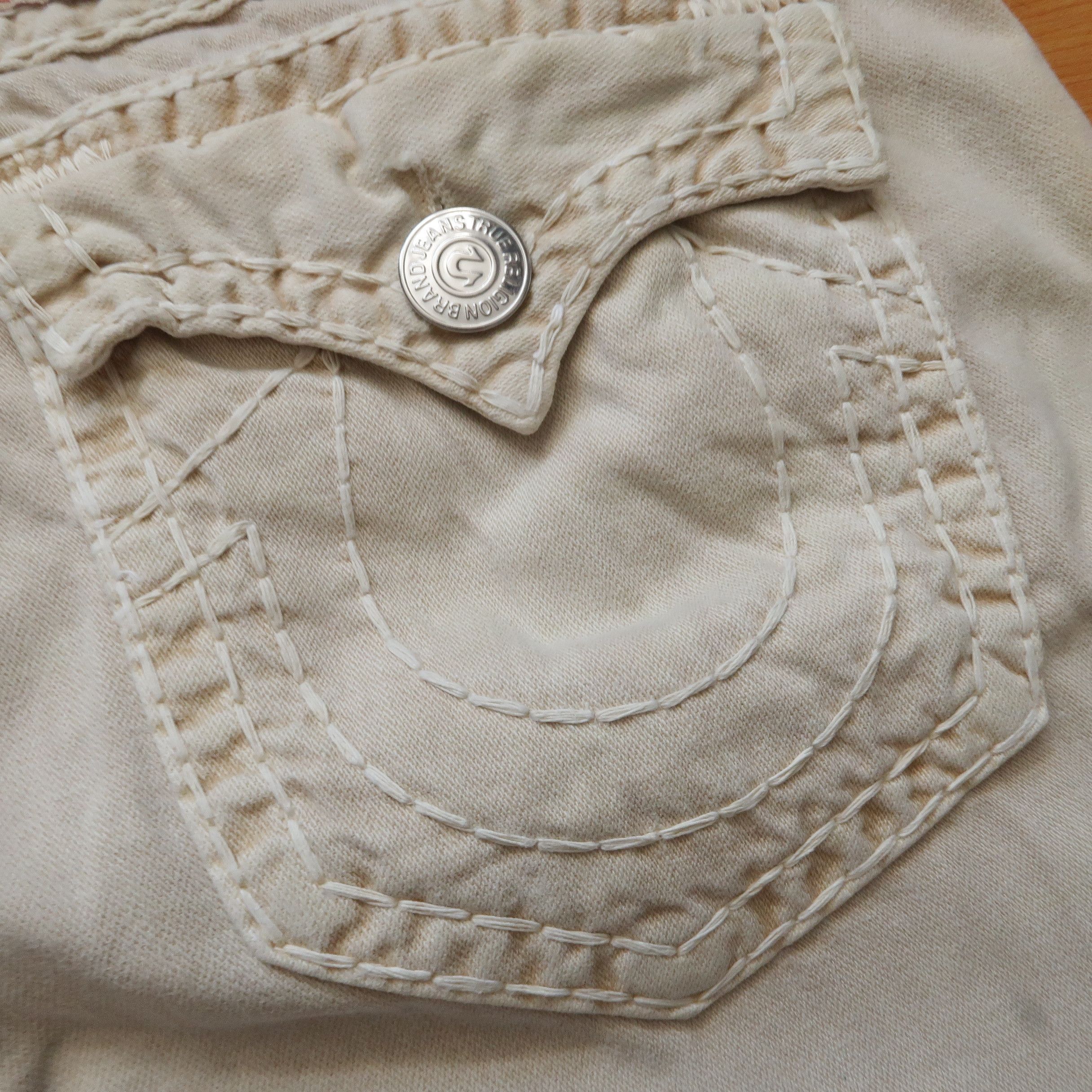 True Religion Vintage True Religion Ricky Super T Broken White Sz 42 Size US 42 / EU 58 - 15 Thumbnail