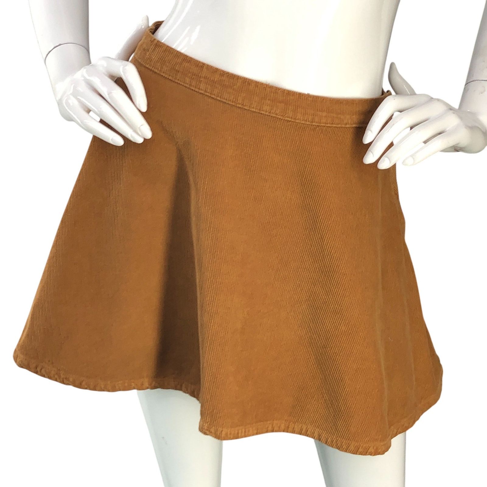American Apparel American Apparel Size S Skirt Corduroy Skater Circle Brown Size 26" / US 2 / IT 38 - 10 Thumbnail