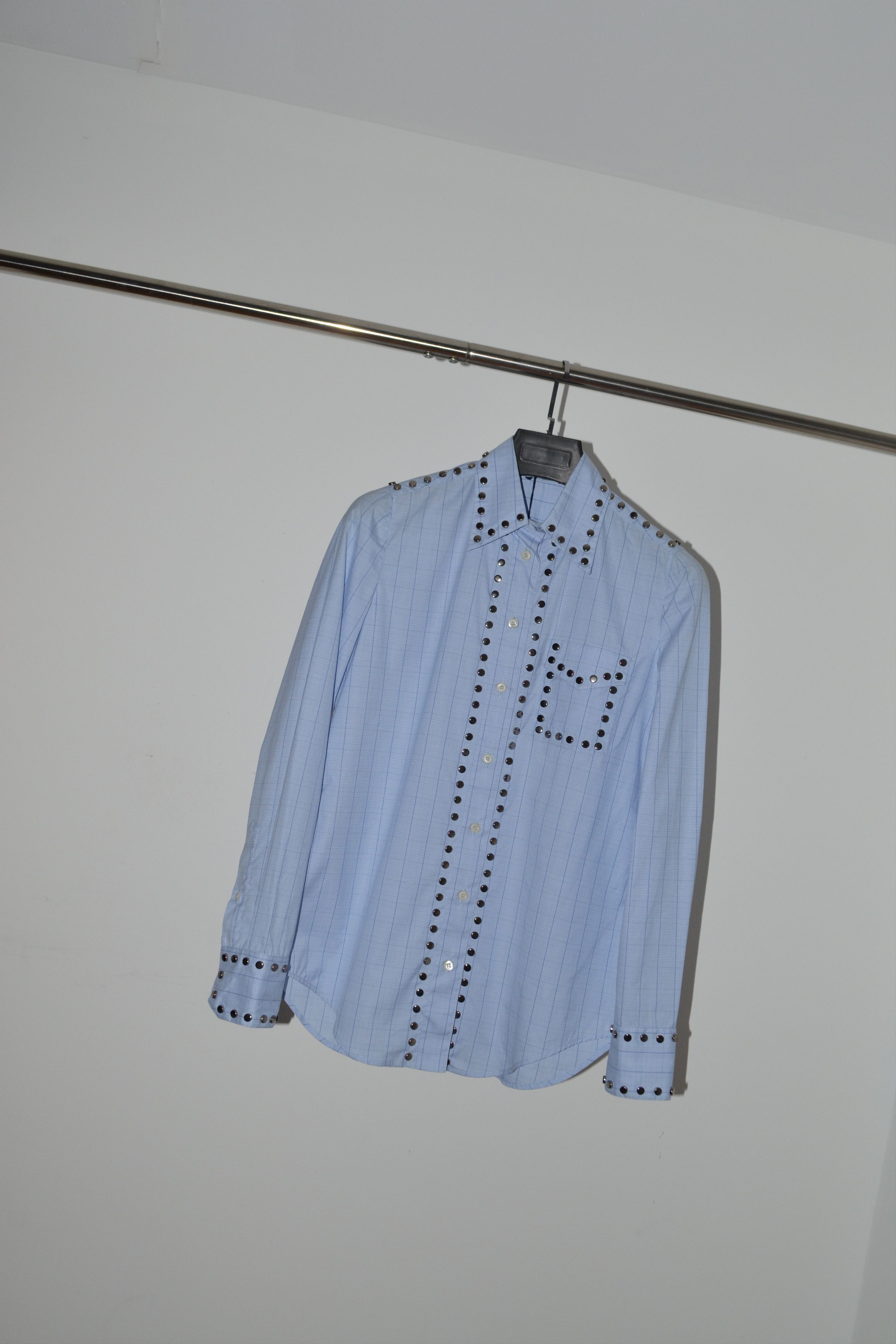 Prada FW2017 Stud Embellished Button Up Shirt Size S / US 4 / IT 40 - 1 Thumbnail