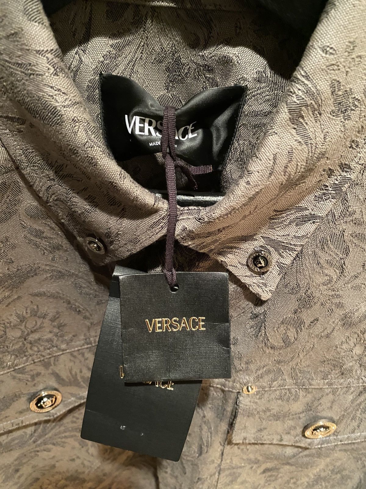 Versace Versace Blouson Barrocco Jacquard shirt Size US M / EU 48-50 / 2 - 3 Thumbnail