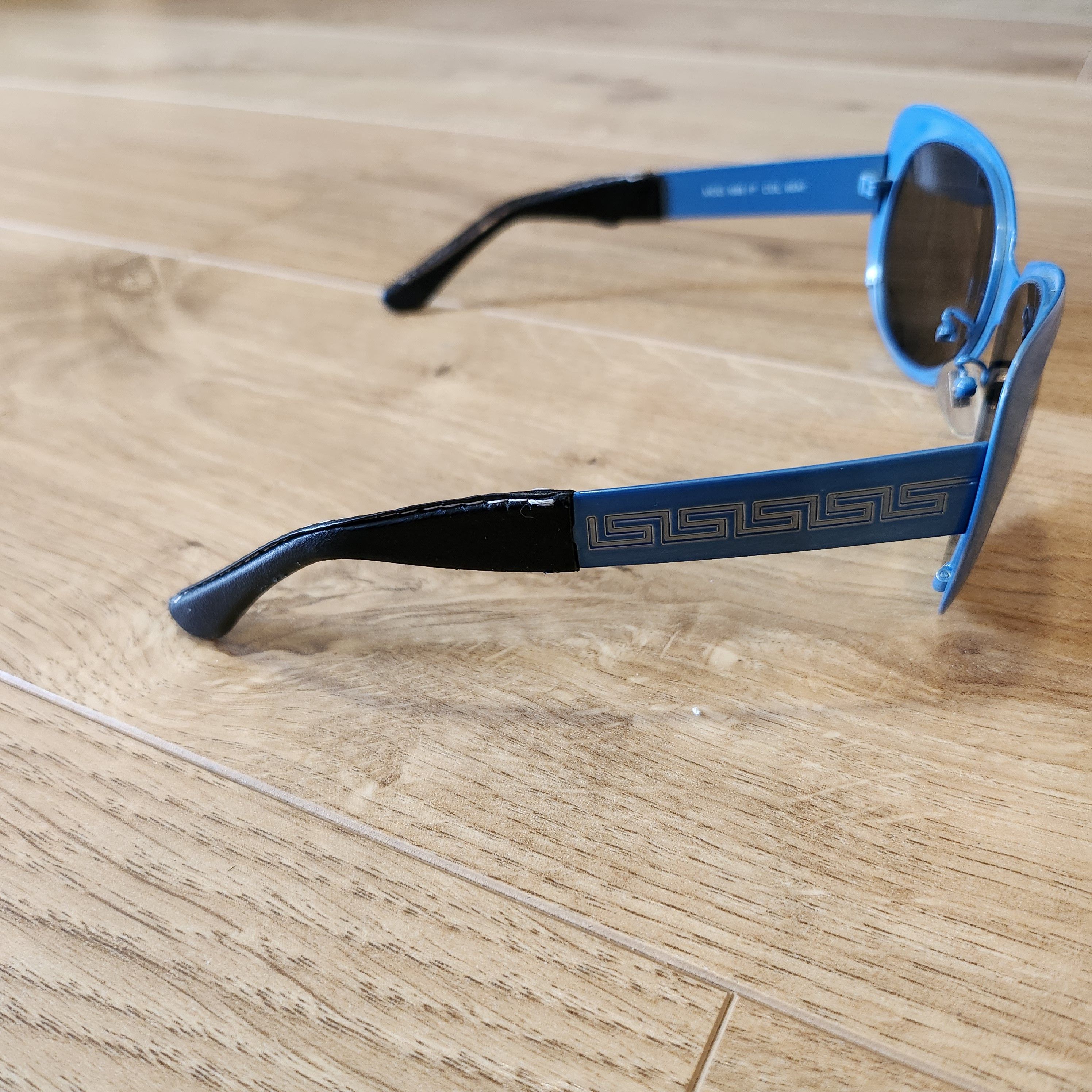 Other Versace MOD 99X\P Blue leather sunglasses Size ONE SIZE - 4 Thumbnail