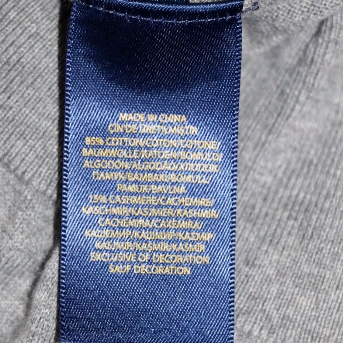 Polo Ralph Lauren Polo Ralph Lauren Top Mens S Jumper Slim Fit Grey Neck pullover Used Size US S / EU 44-46 / 1 - 7 Thumbnail