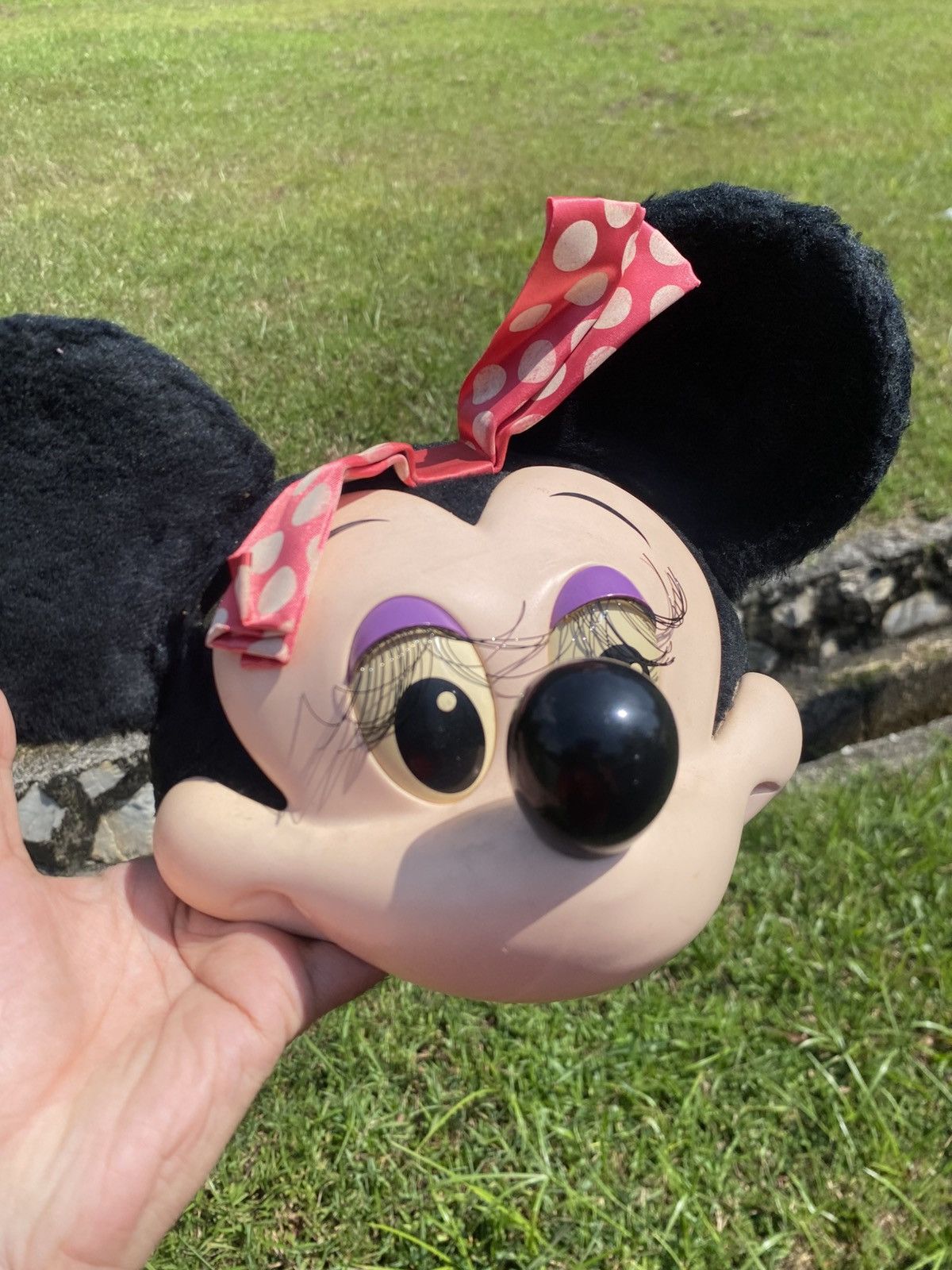 Disney Rare Vintage 1990s Disney Minnie Mouse 3D Face Cap USA Made Size ONE SIZE - 4 Thumbnail