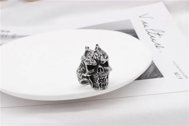 Jewelry Skeleton Design Dark Style Ring Size ONE SIZE - 1 Thumbnail