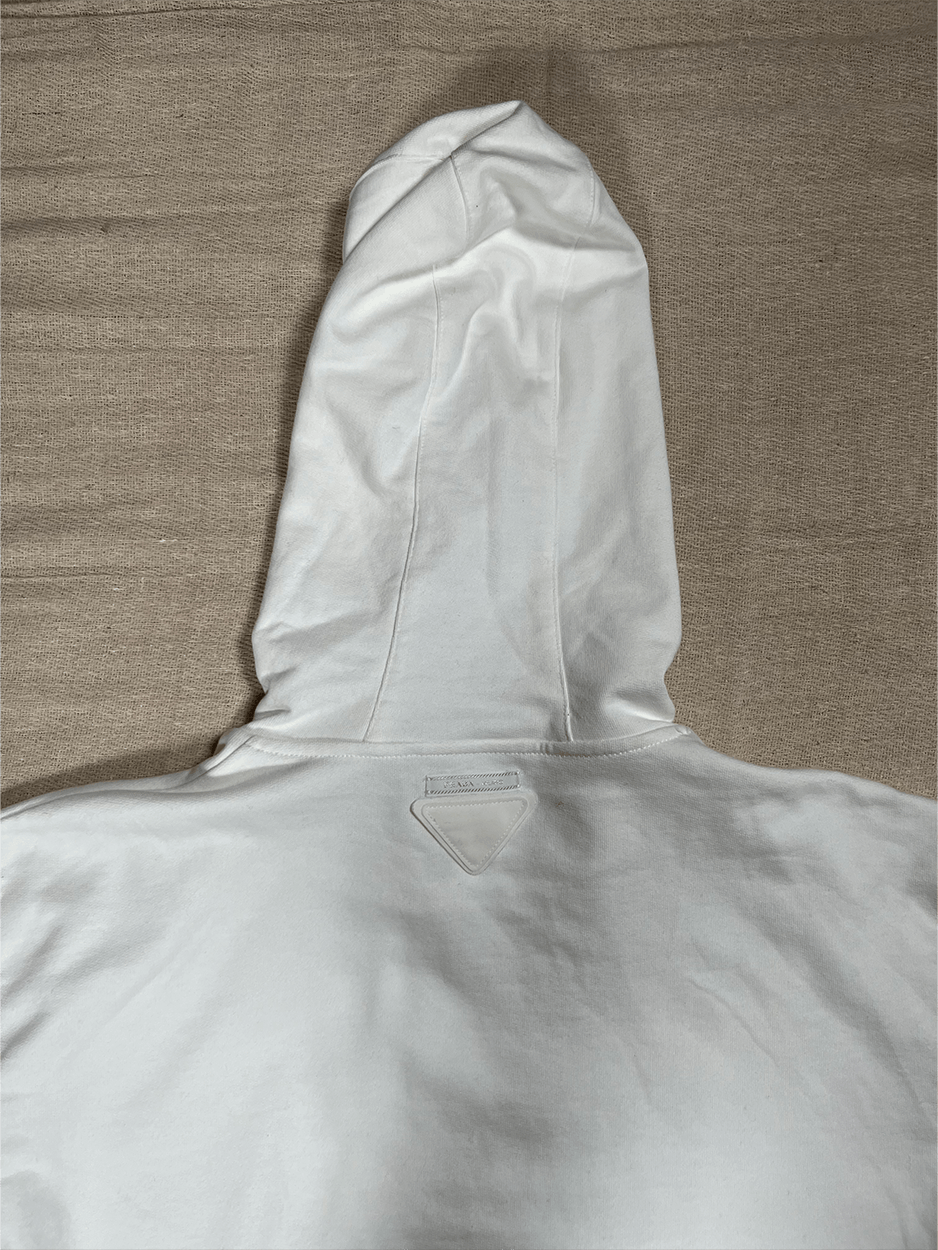 Prada Prada Raf Miuccia white hoodie M Size US M / EU 48-50 / 2 - 14 Thumbnail