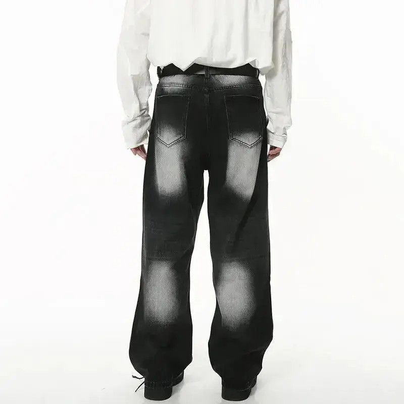 Japanese Brand Loose wide-leg vintage distressed jeans y2k pants Size US 30 / EU 46 - 2 Thumbnail
