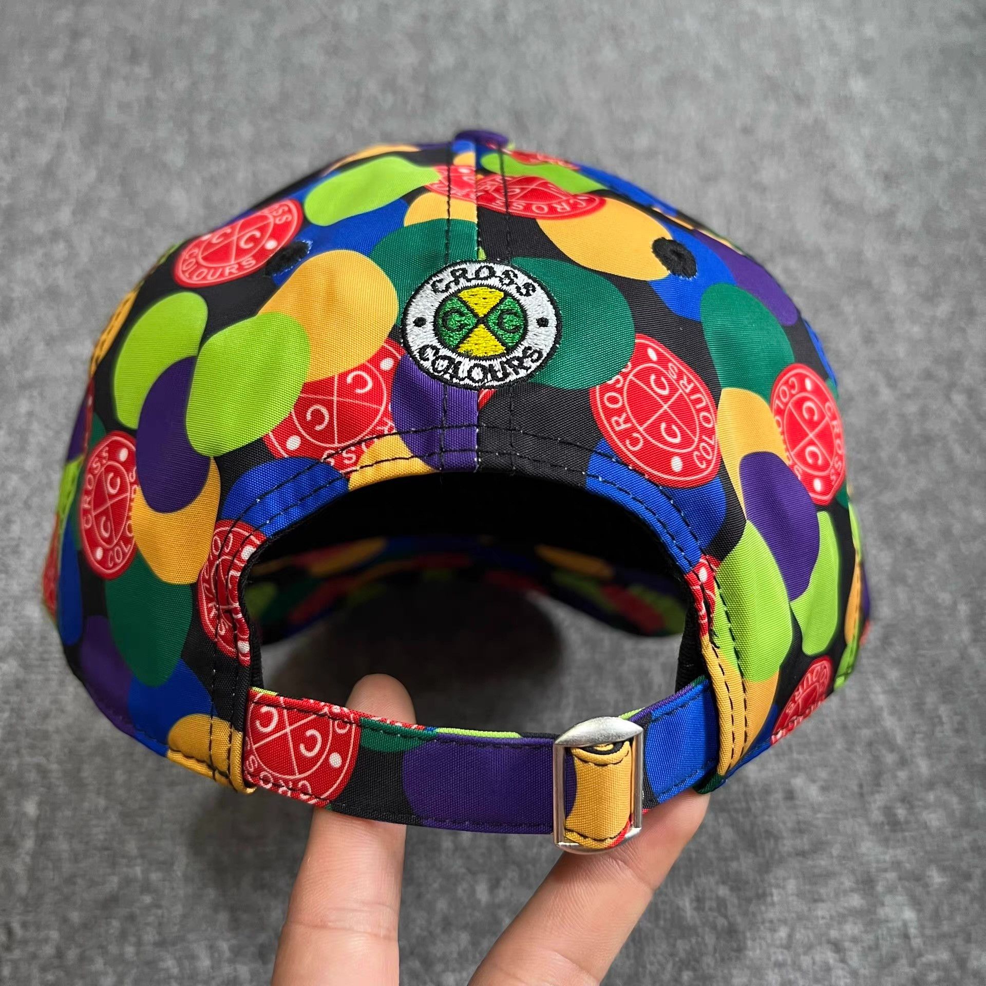 Cross Colours Cross Colours Polka Dot Curved Brim Baseball Cap Q7 Size ONE SIZE - 5 Thumbnail