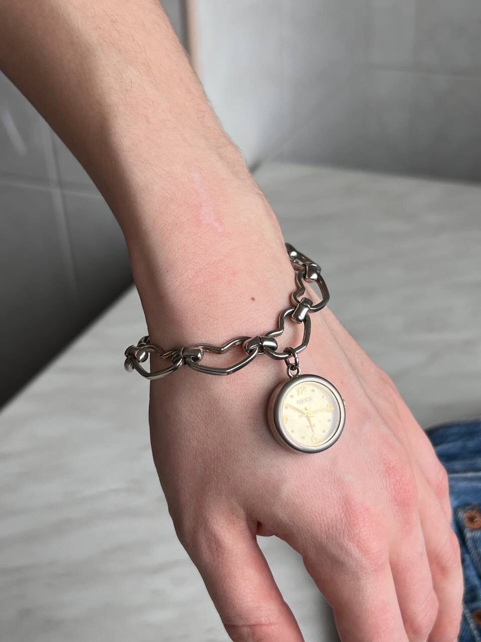 Japanese Brand × Vintage Vintage ❤️ Heart Japanese style futuristic Steel Watch Size ONE SIZE - 8 Thumbnail