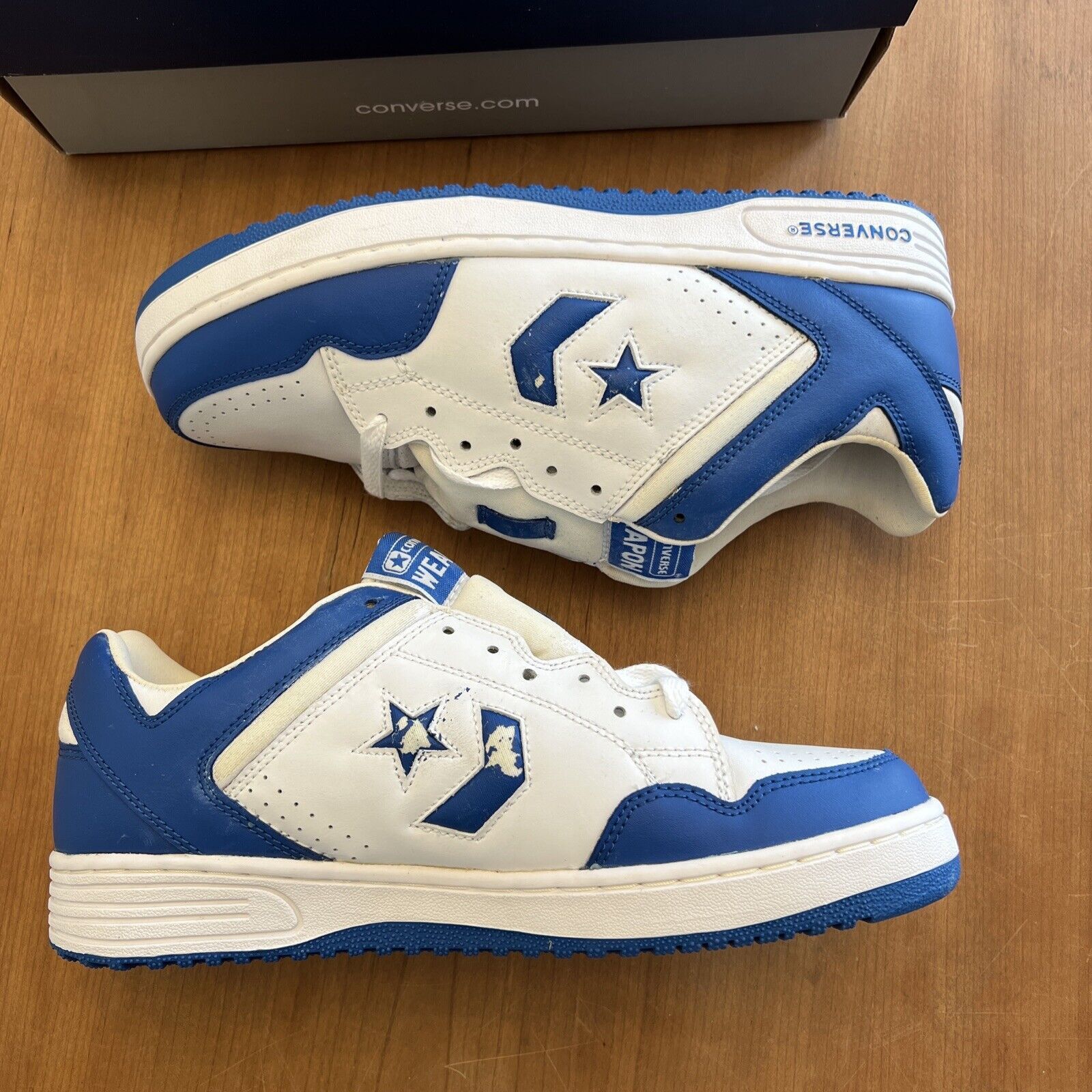 Converse Vintage Converse Weapon Ox Blue/White Size 10.5 1H718 Size US 10.5 / EU 43-44 - 3 Thumbnail