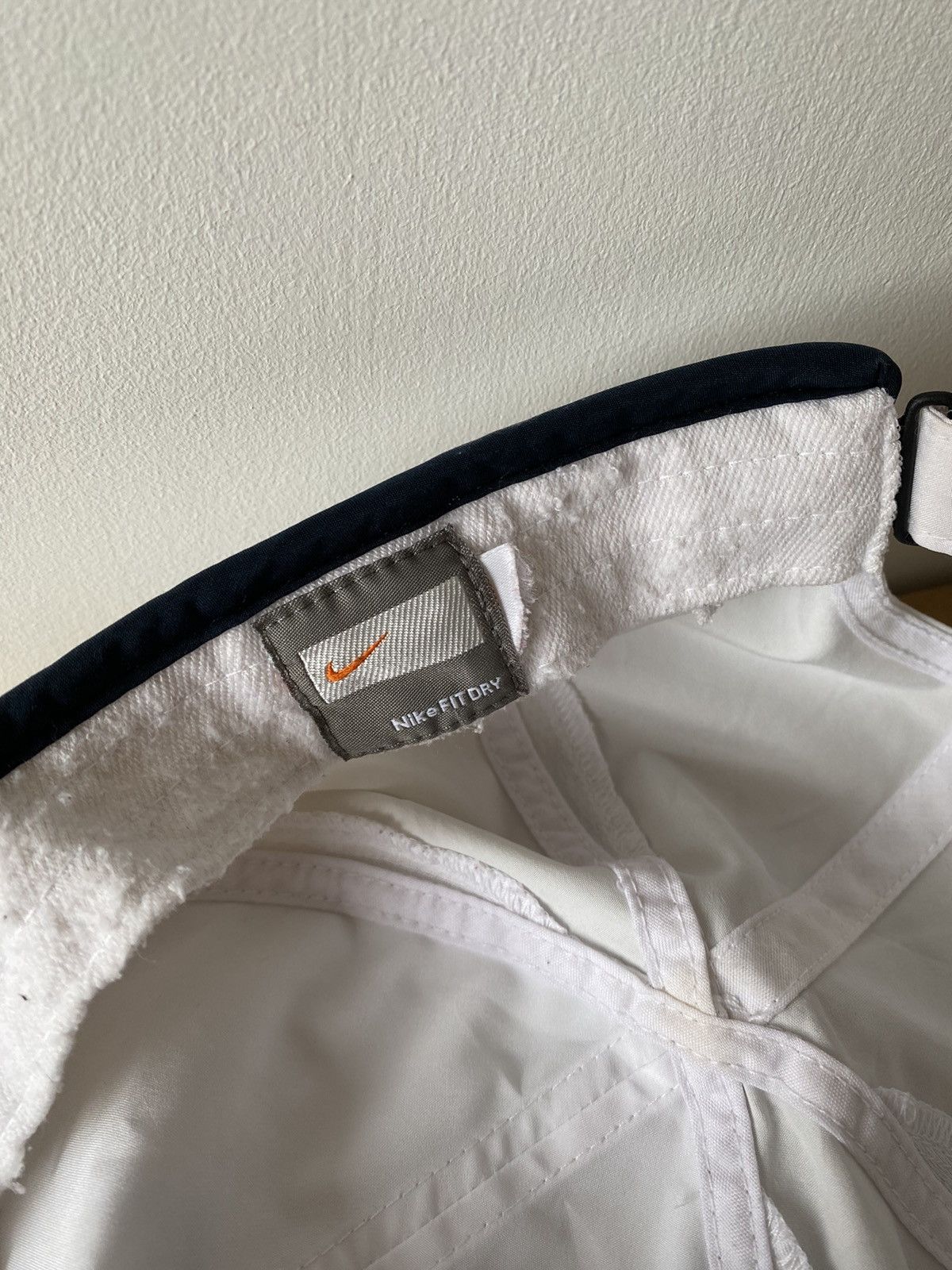 Nike × Vintage Vintage Roger Federer Nike Big Logo RF White Tennis Cap Size ONE SIZE - 8 Thumbnail
