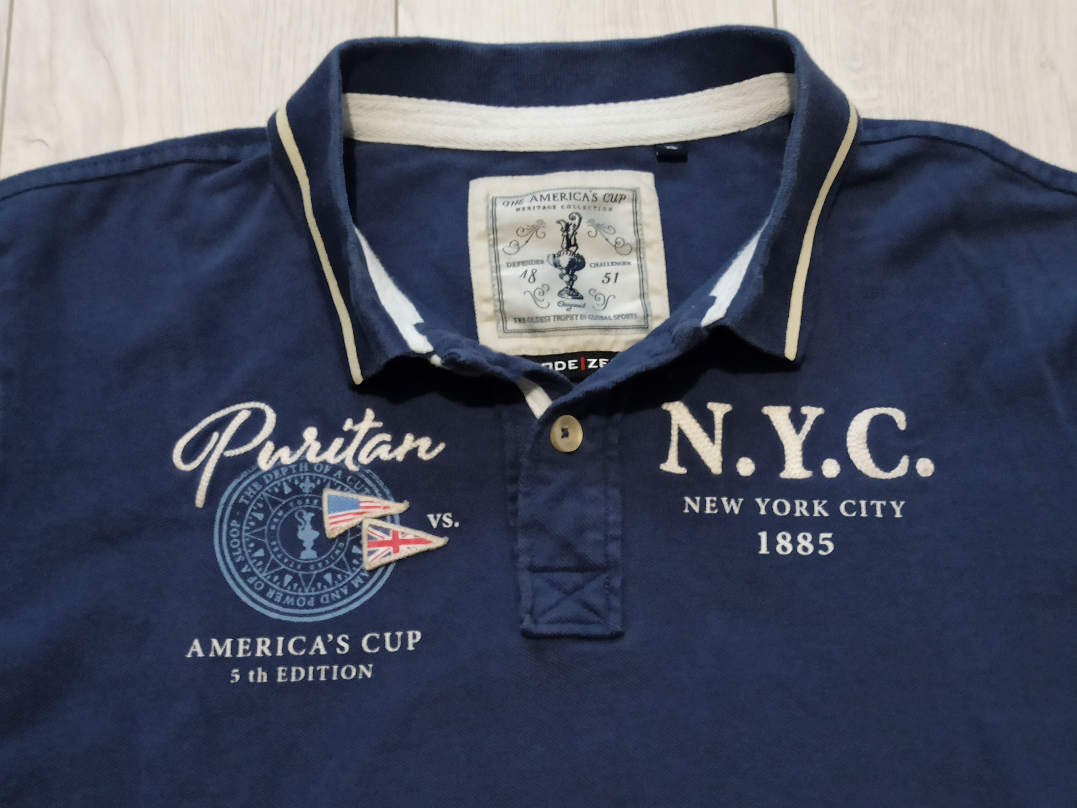 Puritan Puritan Americas cup 5 th edition Polo Shirt Size US L / EU 52-54 / 3 - 2 Thumbnail