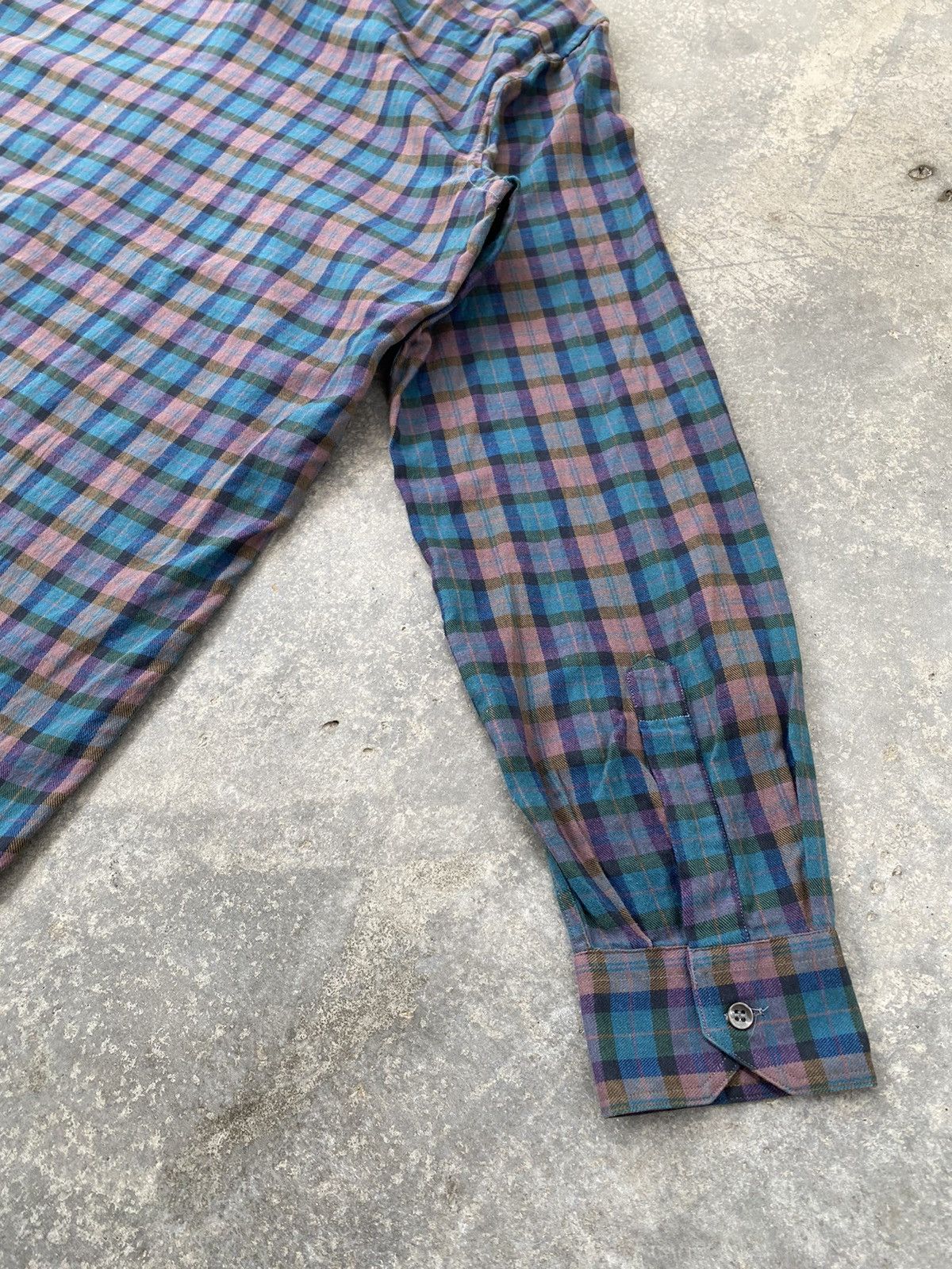 Givenchy Vintage 70s Givenchy Gentleman Paris Plaid Button Ups Size US M / EU 48-50 / 2 - 11 Thumbnail