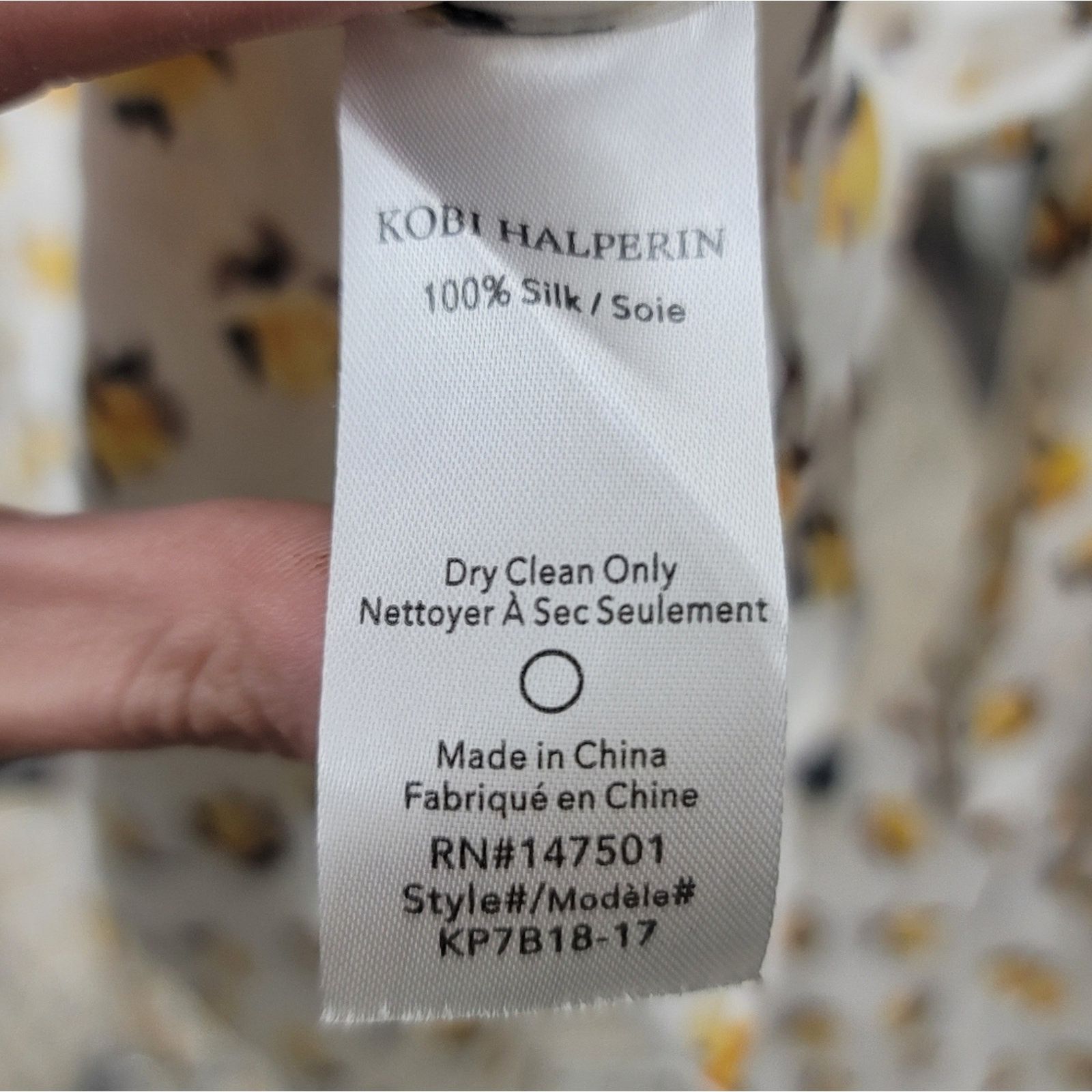 KOBI HALPERIN EUC Kobi Halperin Savanna Silk Blouse Size XS / US 0-2 / IT 36-38 - 9 Thumbnail