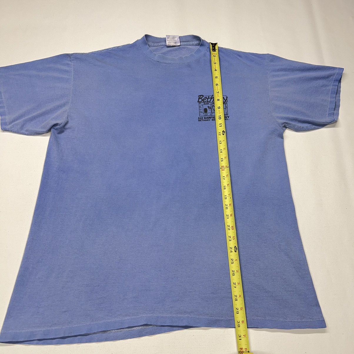Vintage VTG Surf Shop Tee Shirt Blue Oneita Faded Single Stitch Size US XL / EU 56 / 4 - 21 Thumbnail