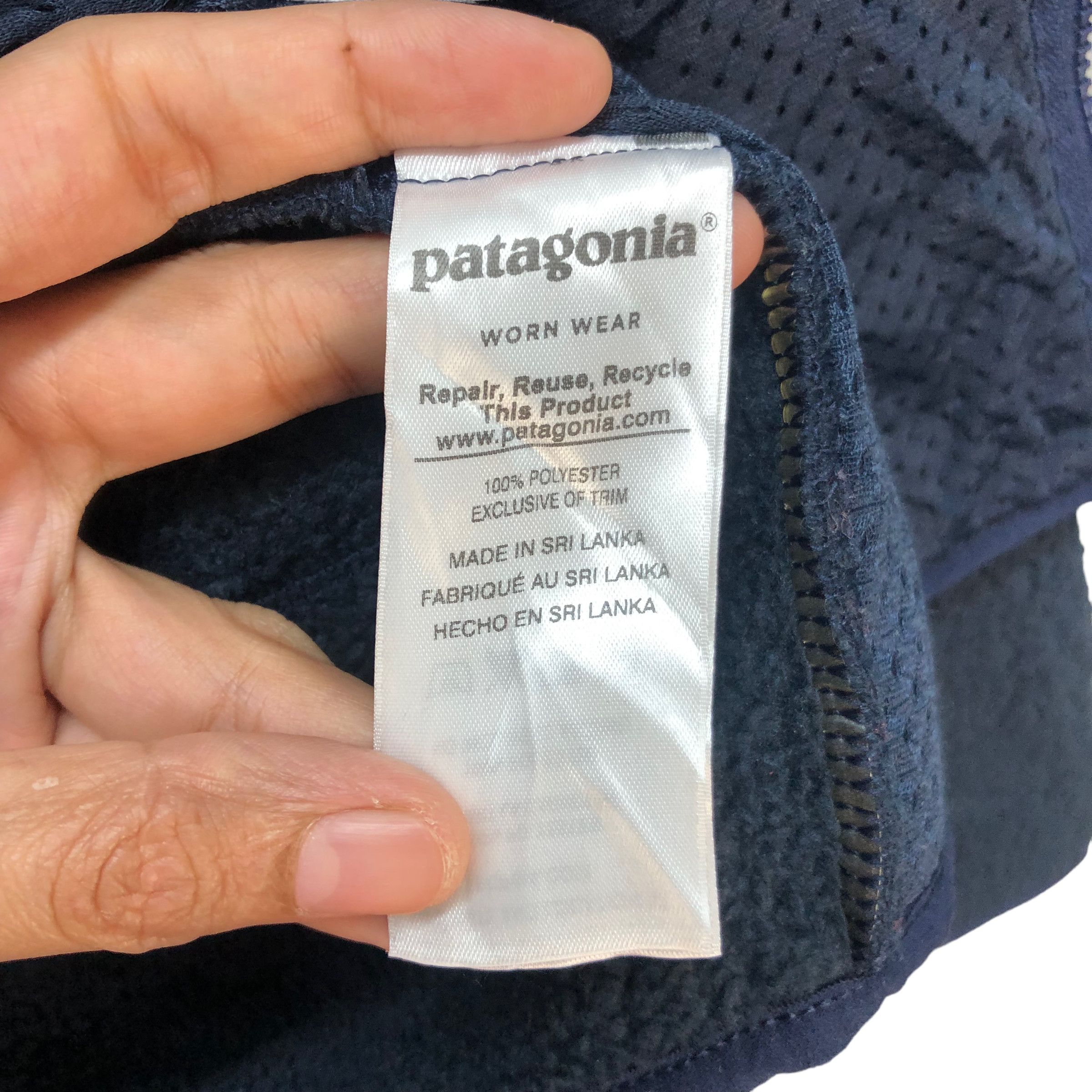 Patagonia PATAGONIA WORN WEAR DEEP PILE FLEECE JACKET #7351-132 Size US XS / EU 42 / 0 - 9 Thumbnail