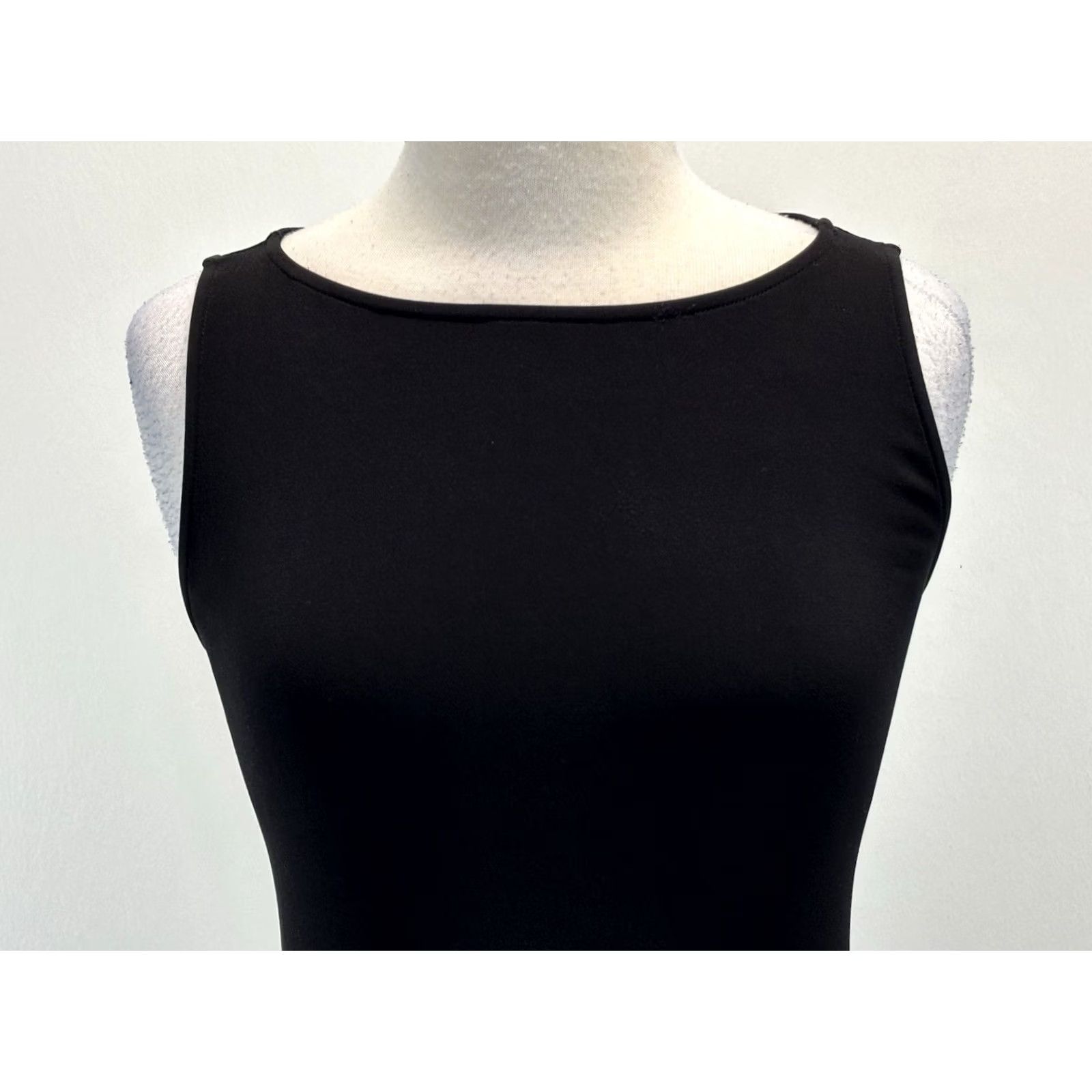 Vintage IC By Connie K Minimalist Jersey Midi Balloon Dress Black Womens S Modern Draped Size S / US 4 / IT 40 - 5 Thumbnail