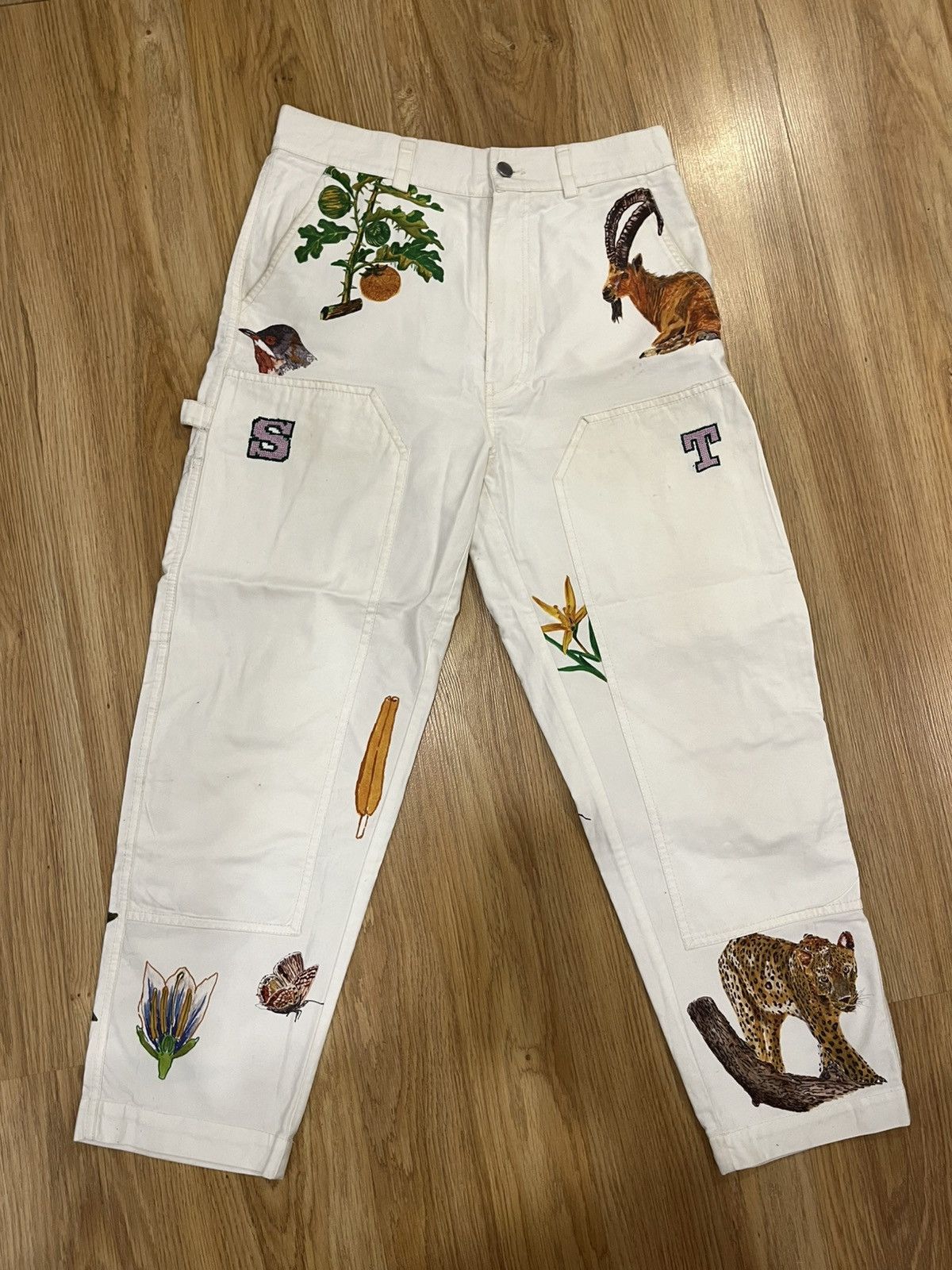 Japanese Brand Small Talk White Nature Workwear Pants Size US 31 - 1 Thumbnail