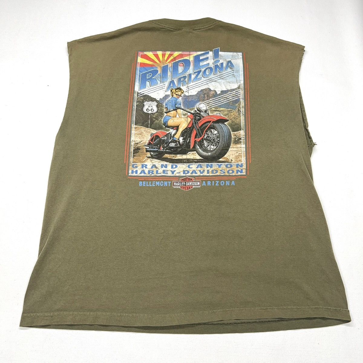 Harley Davidson × Vintage Harley Davidson Tee Shirt Sleeveless Arizona Grand Canyon Size US XXL / EU 58 / 5 - 1 Thumbnail