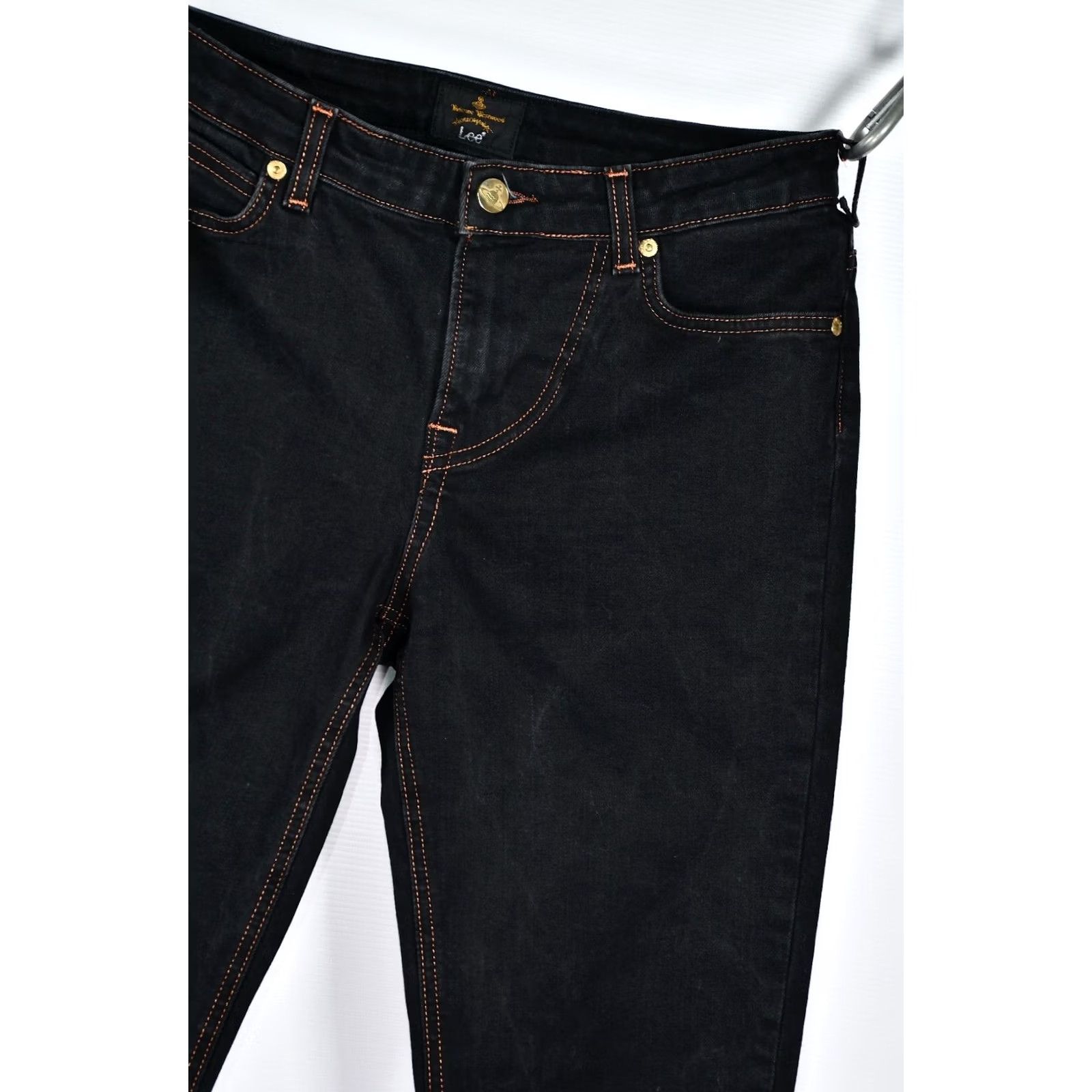 Vivienne Westwood VIVIENNE WESTWOOD x LEE Embroidered Logo Black Skinny Jeans W32 L33 Womens Womens Size 24" / US 00 / IT 34 - 4 Thumbnail