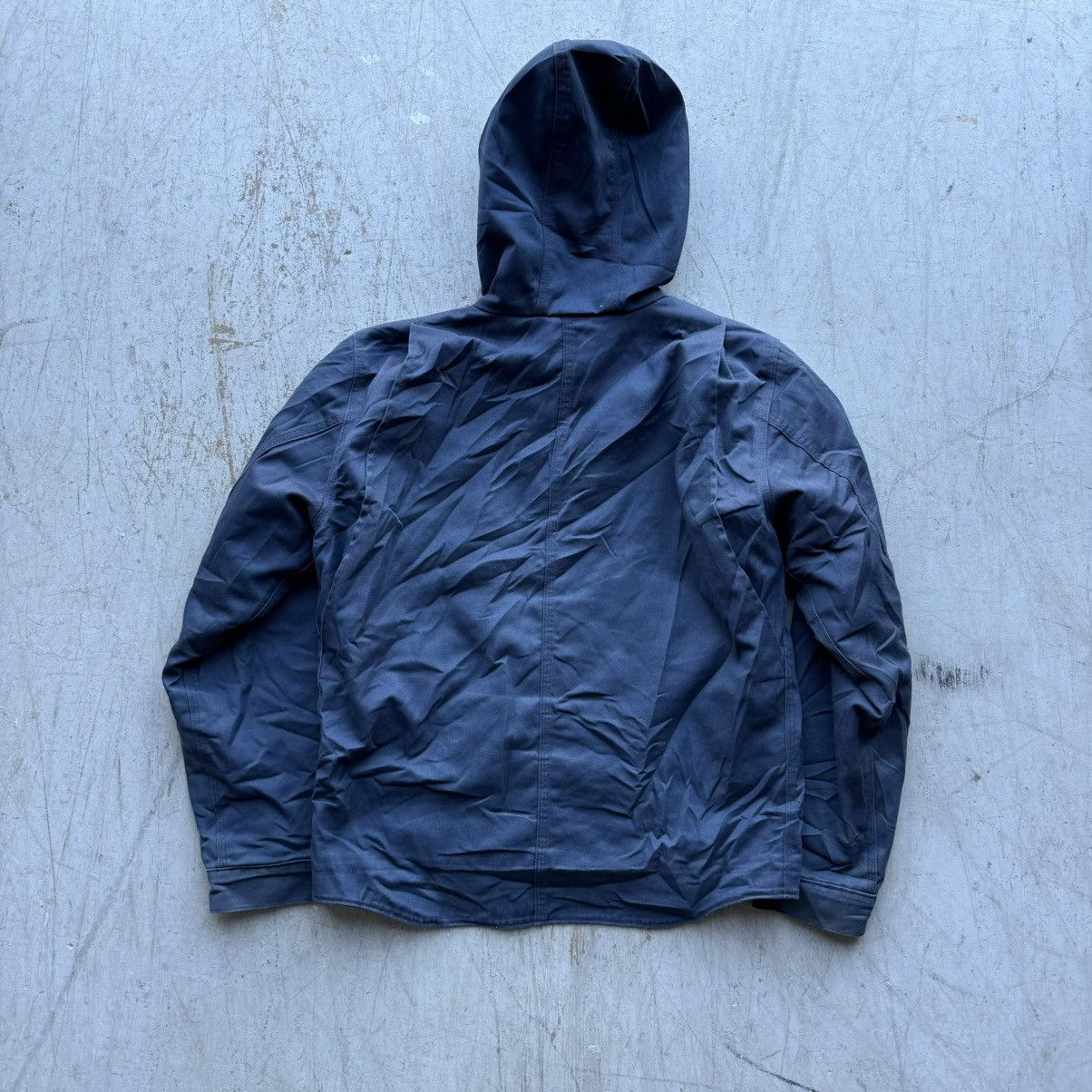 Carhartt × Vintage Crazy Vintage FADED Carhartt Navy Faded Hooded Jacket Size US M / EU 48-50 / 2 - 4 Thumbnail