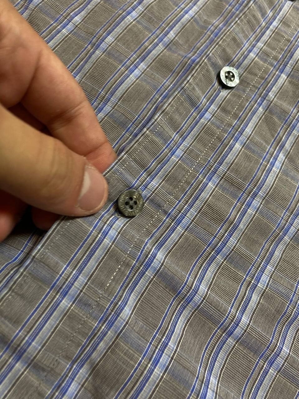 Yves Saint Laurent Y2K gray print shirt Yves Saint Laurent luxury Vintage Size US XL / EU 56 / 4 - 8 Thumbnail