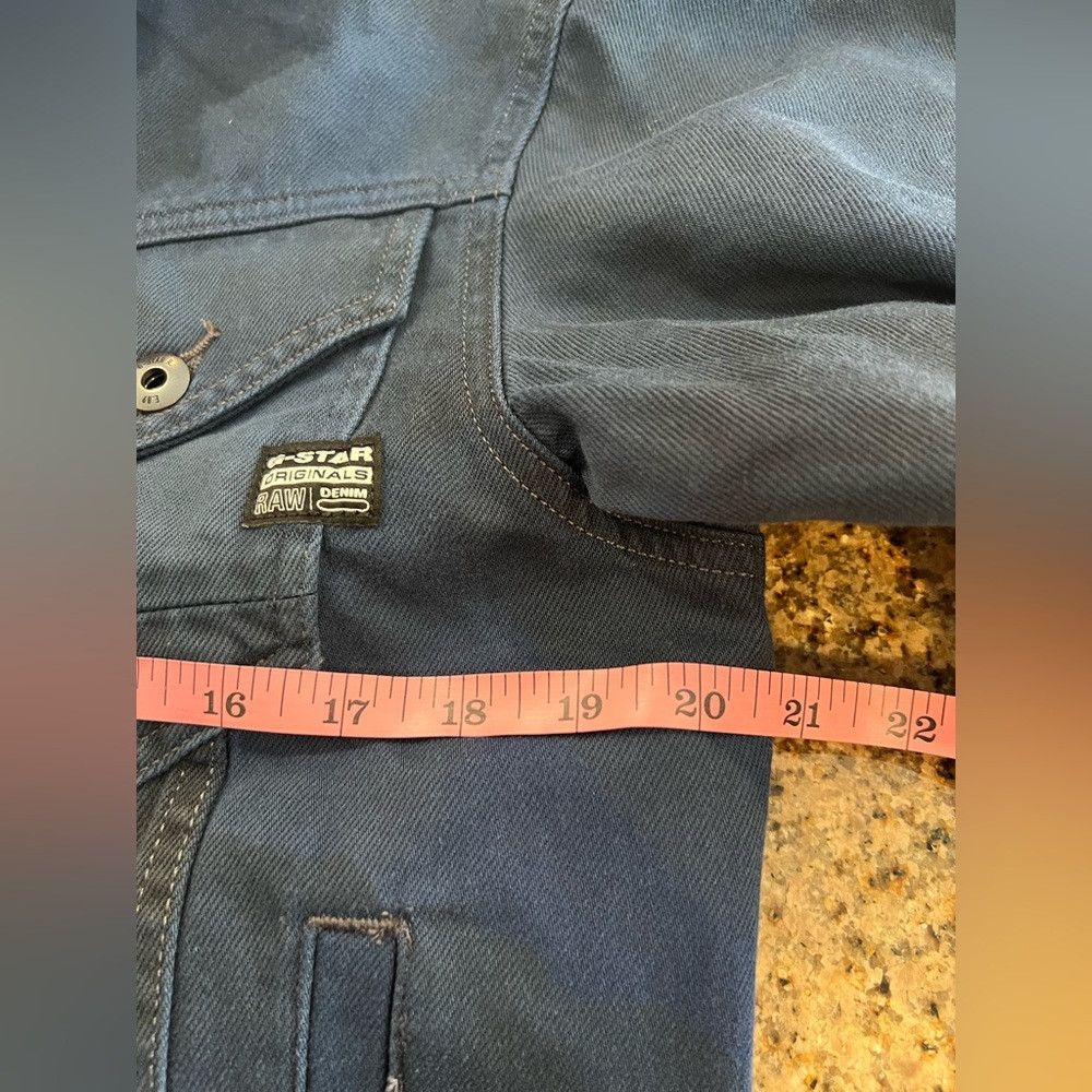 G-Star NWT G-Star RAW Oversized Denim Jacket XS Sea Blue $250 Size XS / US 0-2 / IT 36-38 - 4 Thumbnail