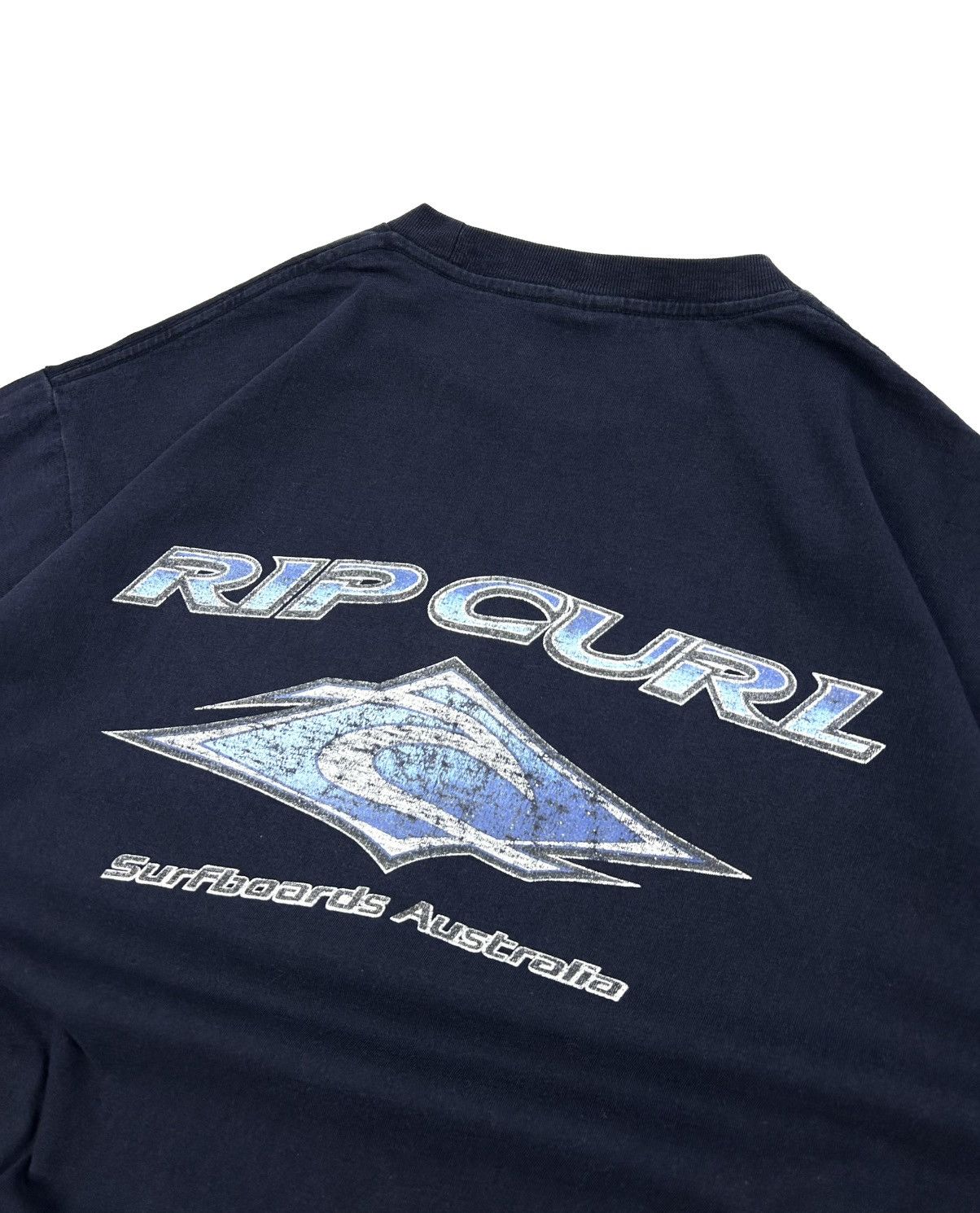 Rip Curl rare 90s Rip Curl Surfboards Australia Tee Navy Vintage Size US L / EU 52-54 / 3 - 10 Thumbnail