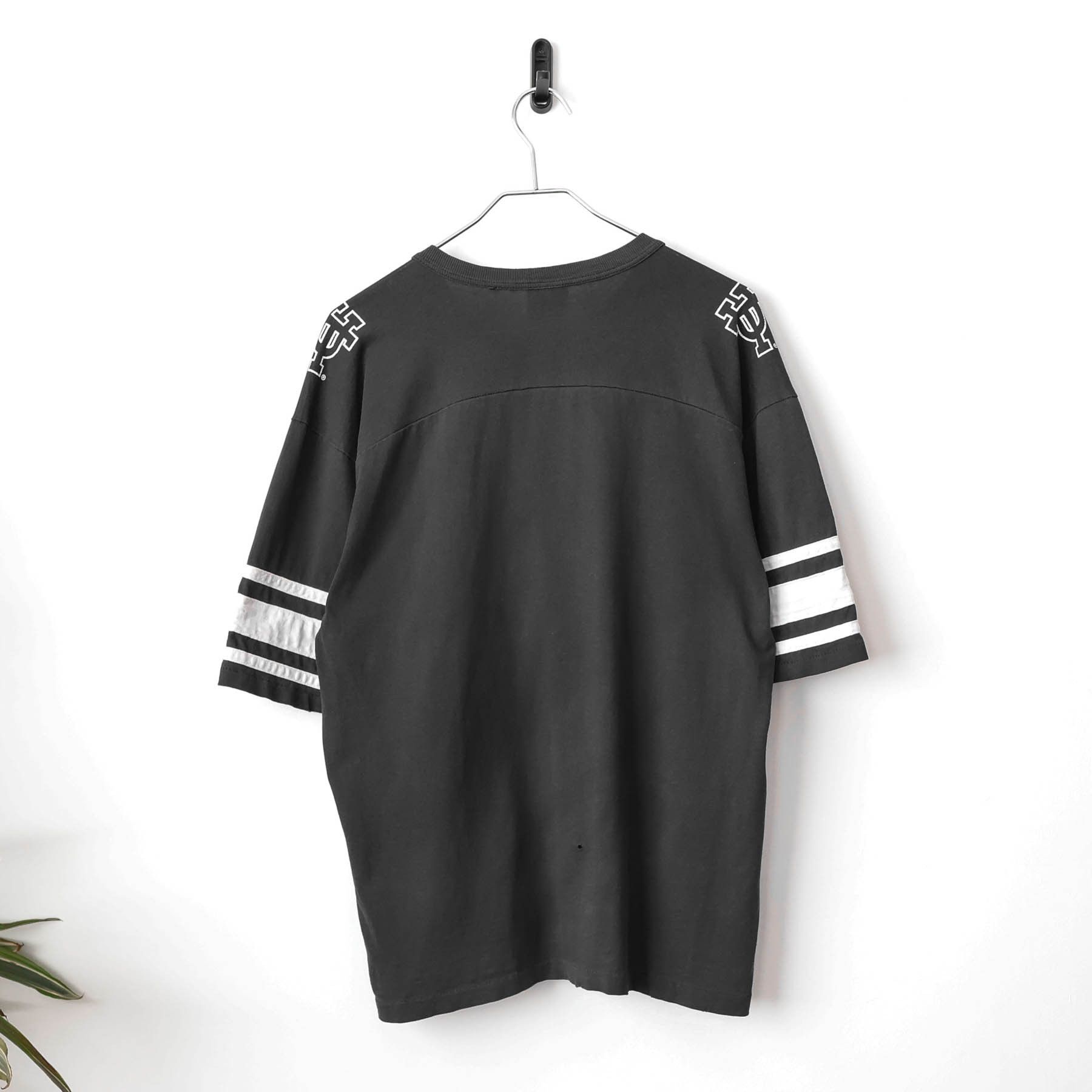 Vintage Vintage 80's University Of Texas Jersey Cut & Sew Shirt Size US L / EU 52-54 / 3 - 6 Thumbnail